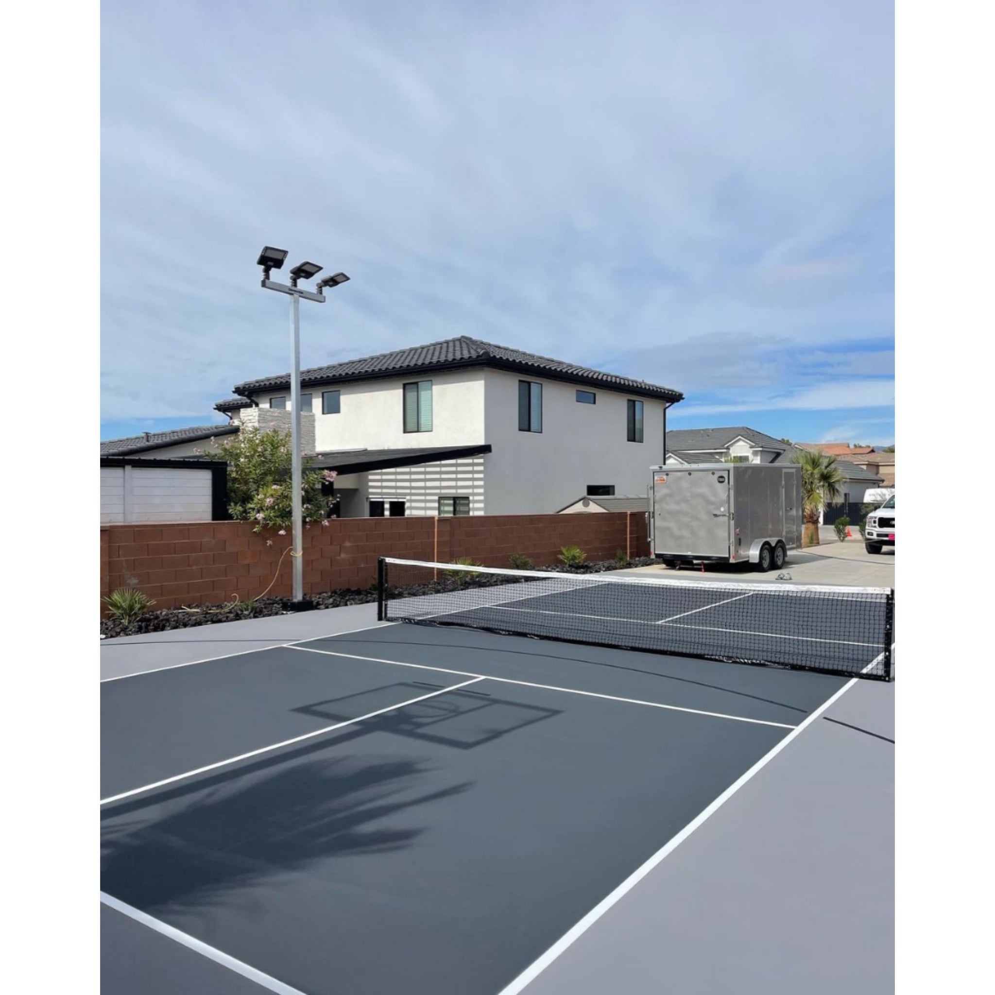 Dominator Basketball Sport Court Light Pole | Wired -  Basketball Sport Court Lighting -  Dominator 