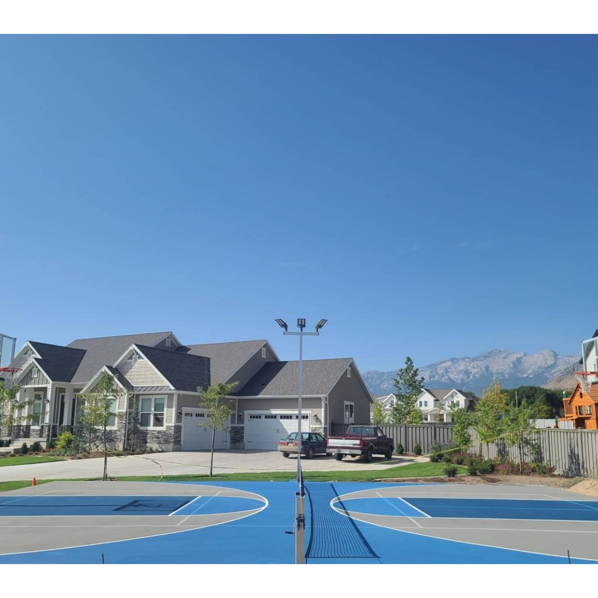 Dominator Basketball Sport Court Light Pole | Wired -  Basketball Sport Court Lighting -  Dominator 