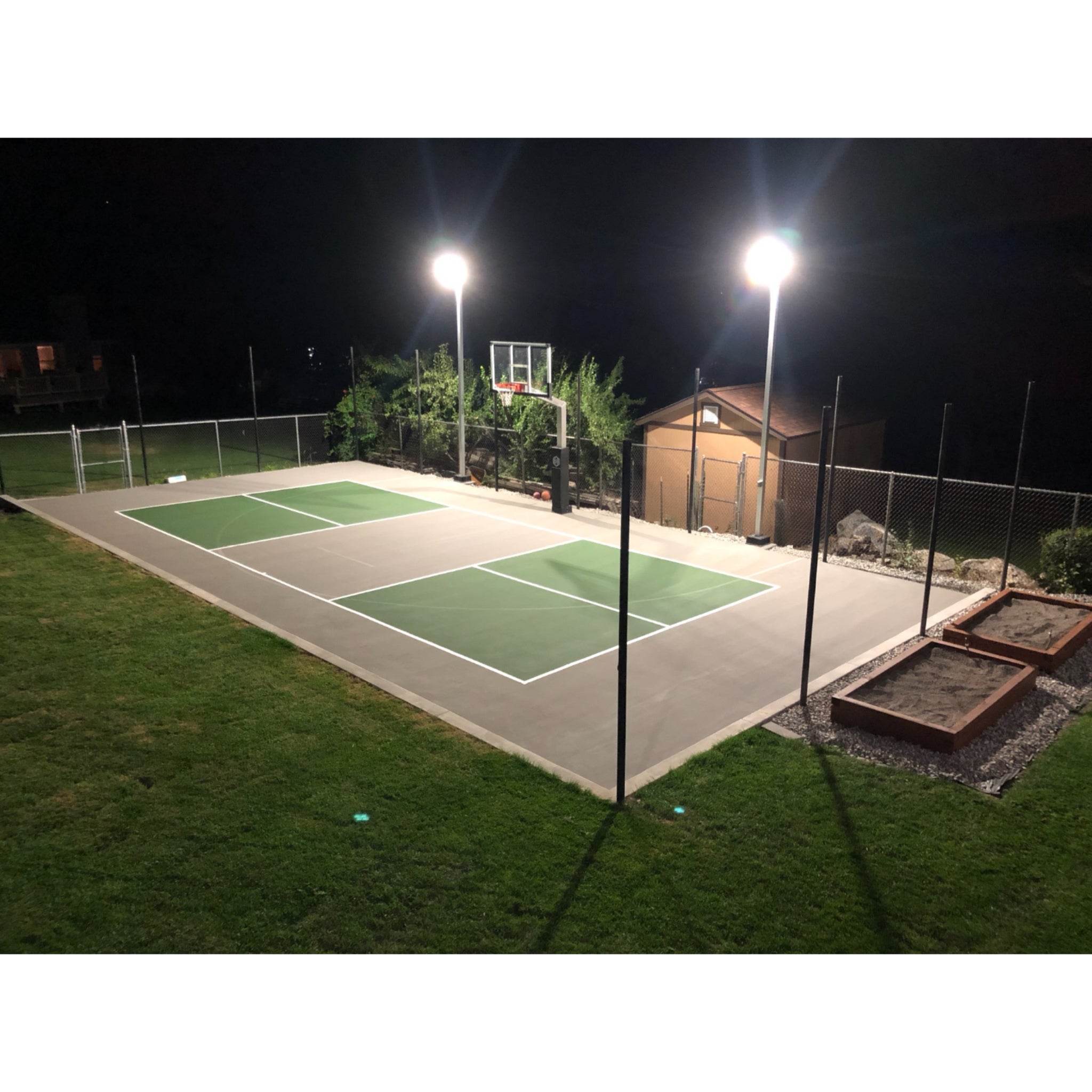 Dominator Basketball Sport Court Light Pole | Wired -  Basketball Sport Court Lighting -  Dominator 