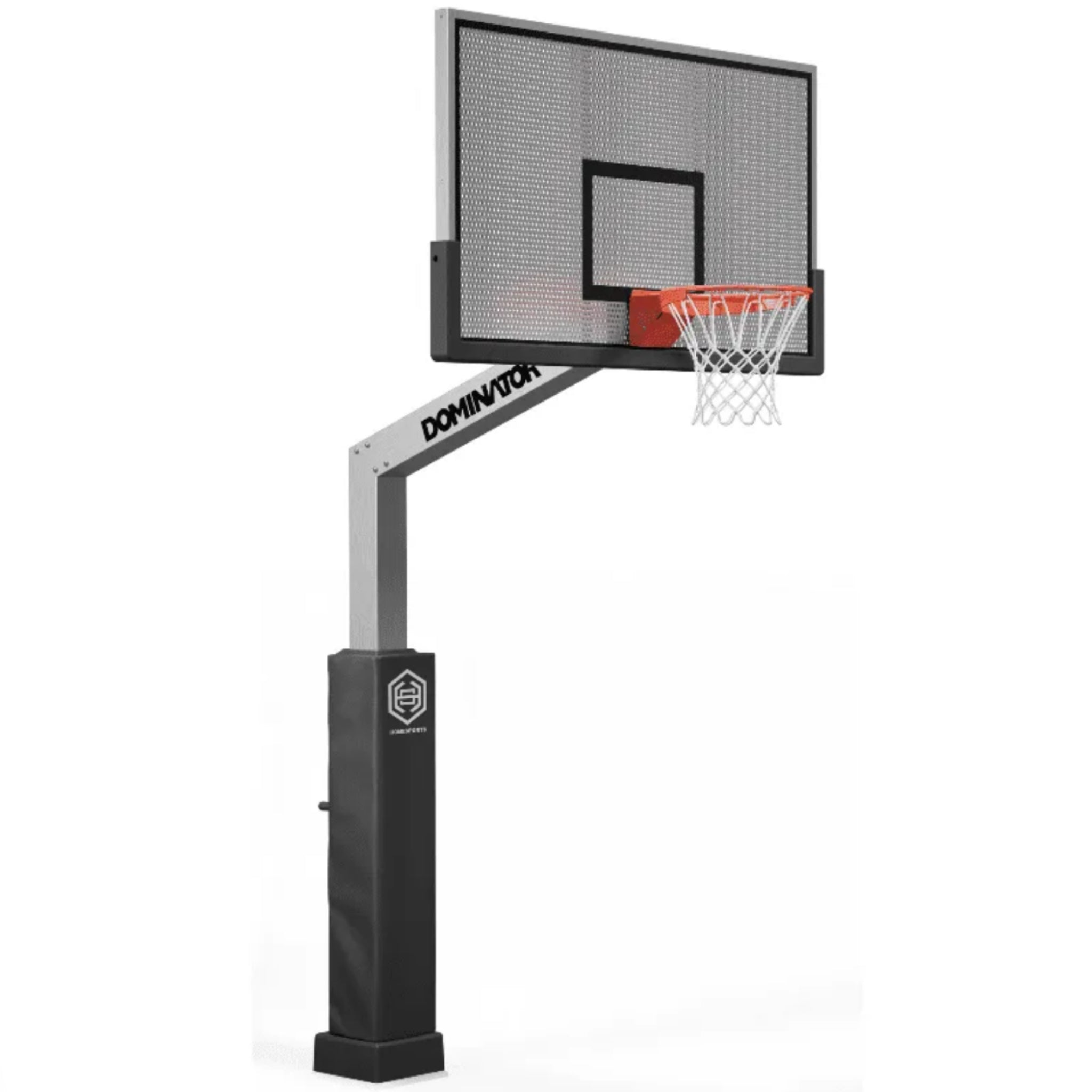 Dominator Pro 72 inch adjustable basketball hoop with aluminum backboard