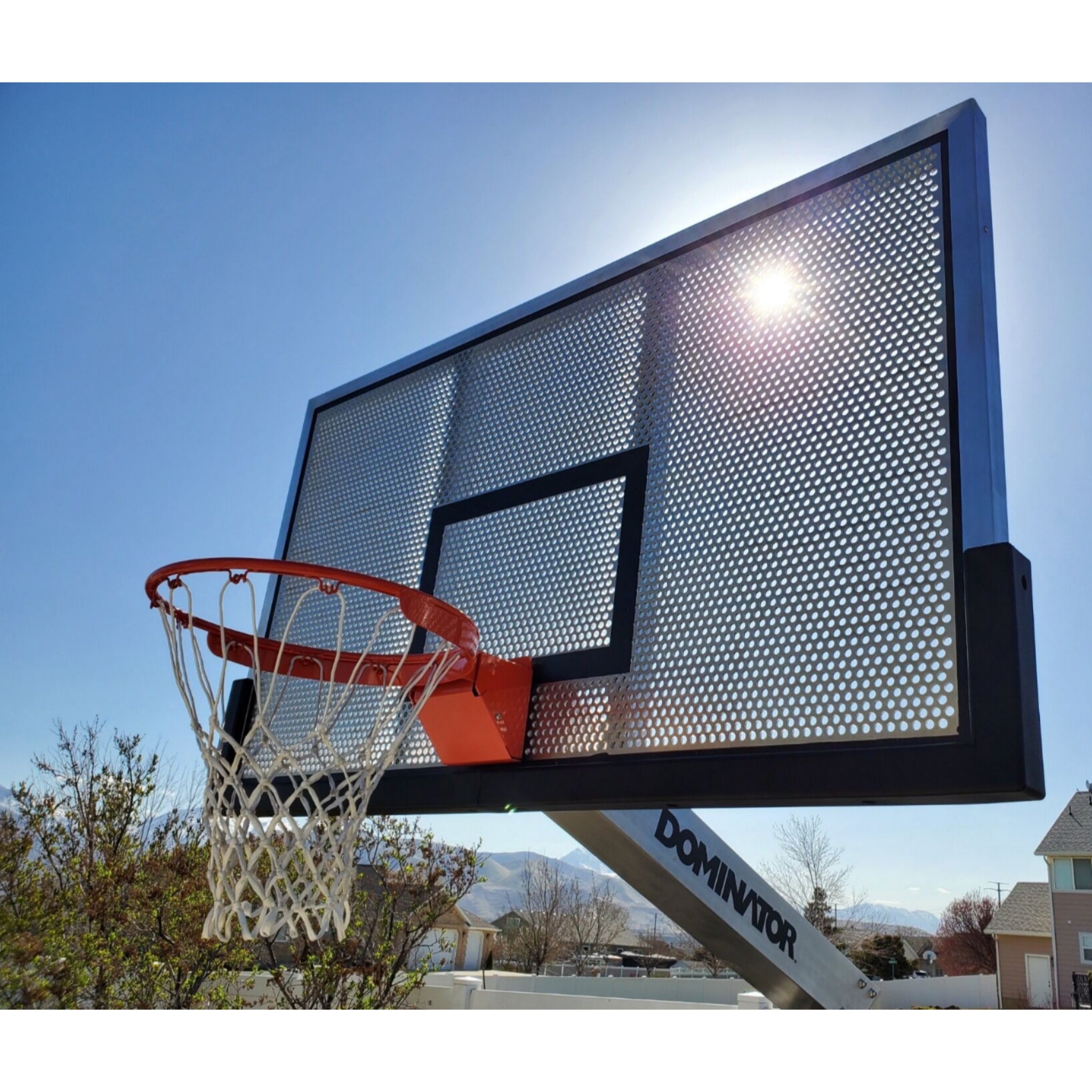 Dominator Pro 72" Adjustable Basketball Hoop with Aluminum Backboard | Surface Mount -  Basketball Hoop -  Dominator 