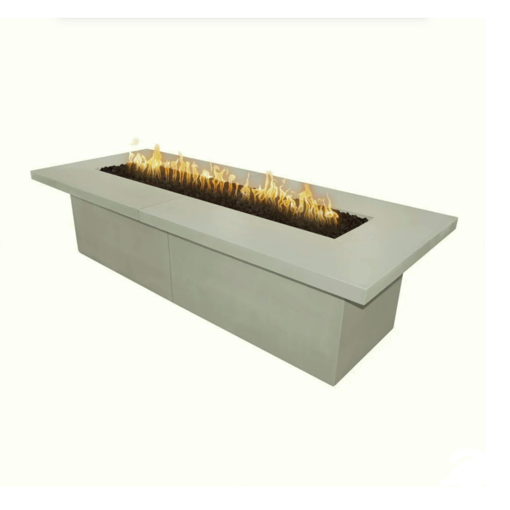 Newport Rectangular Fire Table, Ash finish