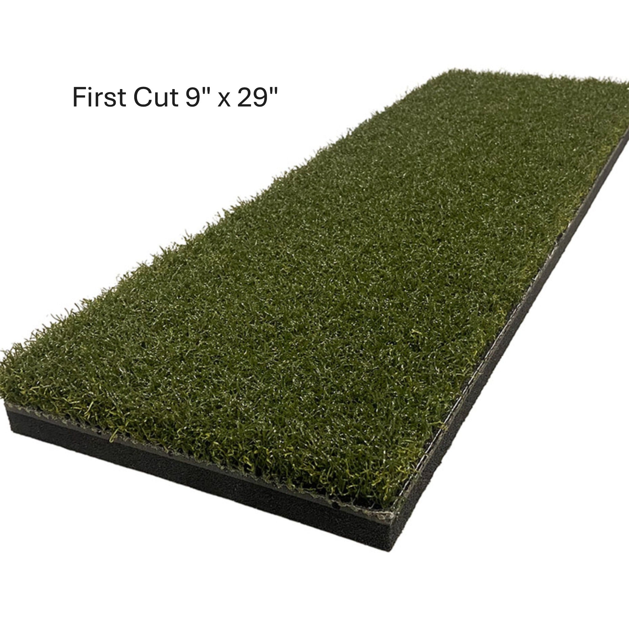 Premium golf simulator mat system with realistic turf interaction and replaceable hitting inserts