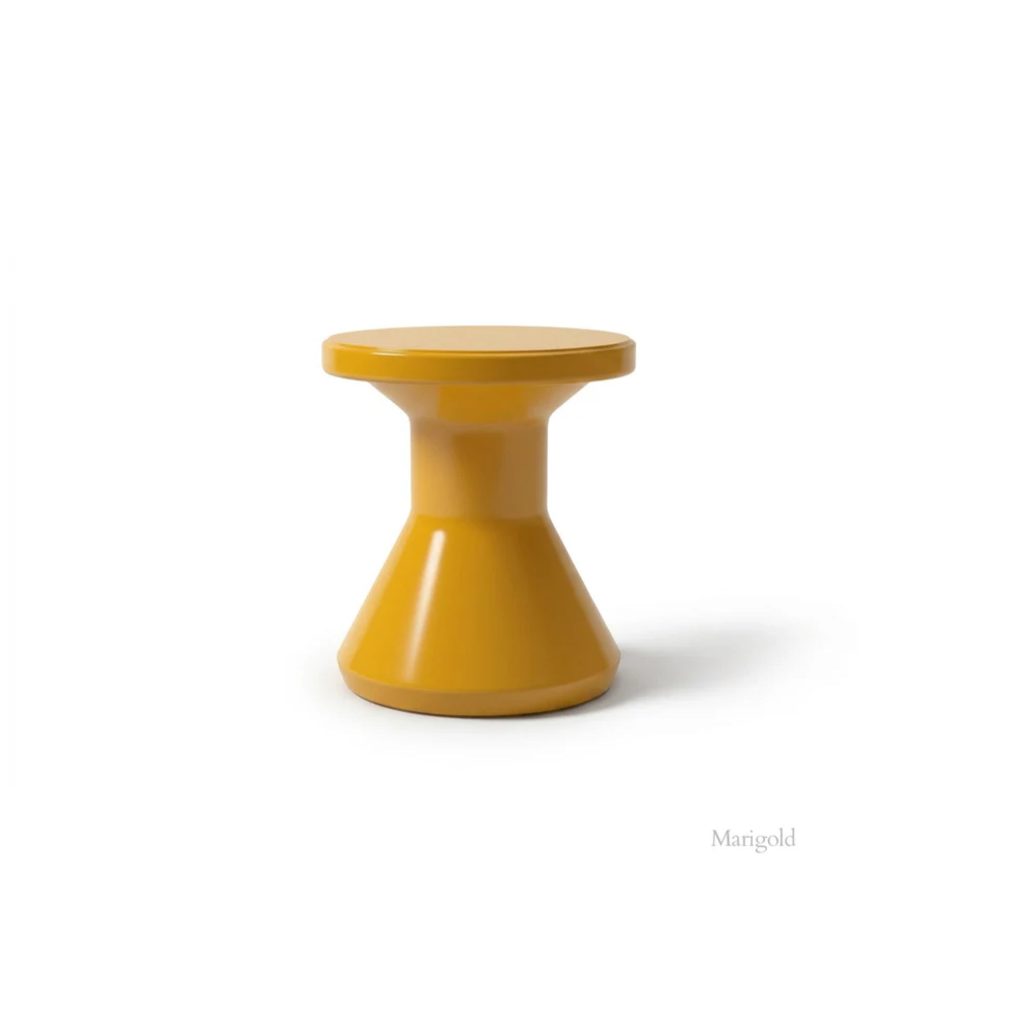 Tupelo Fluent Side Table in Marigold Yellow outdoor furniture finish
