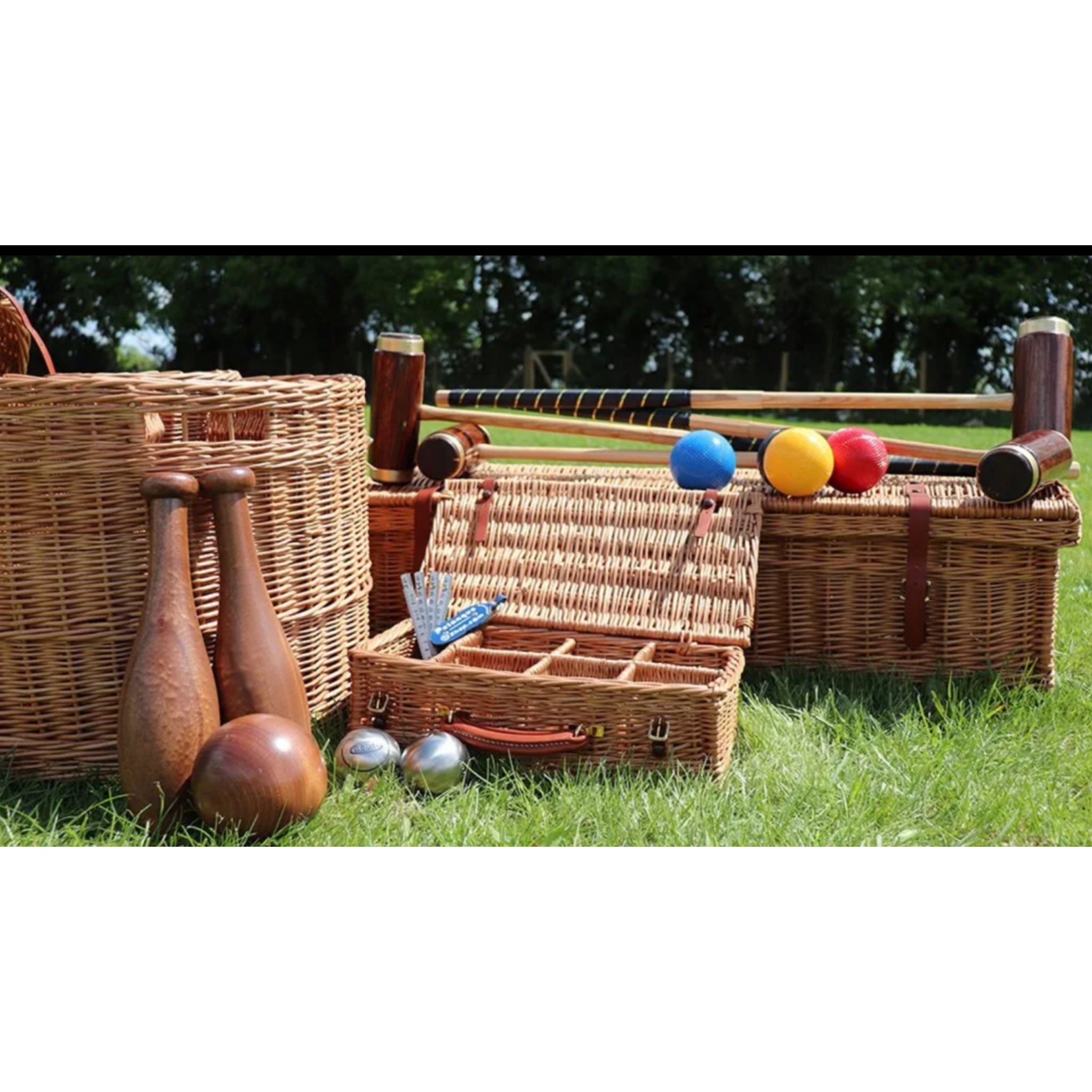 Luxury croquet set for estates and garden parties from the Parker Collection