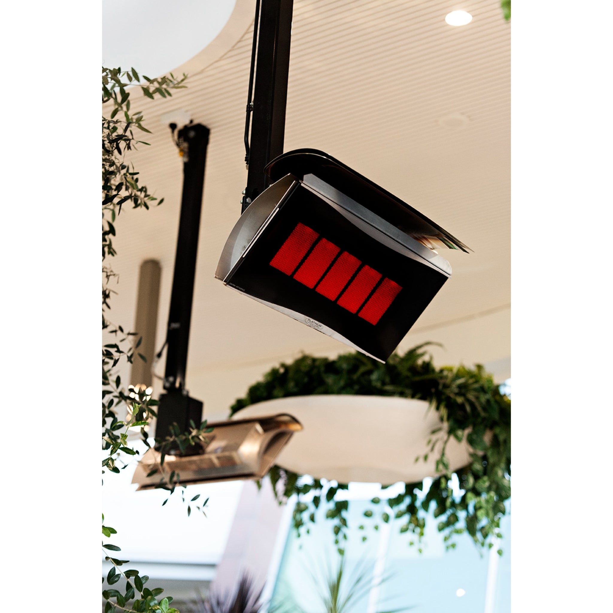 Ceiling mount pole accessory for Bromic Platinum and Tungsten gas heaters