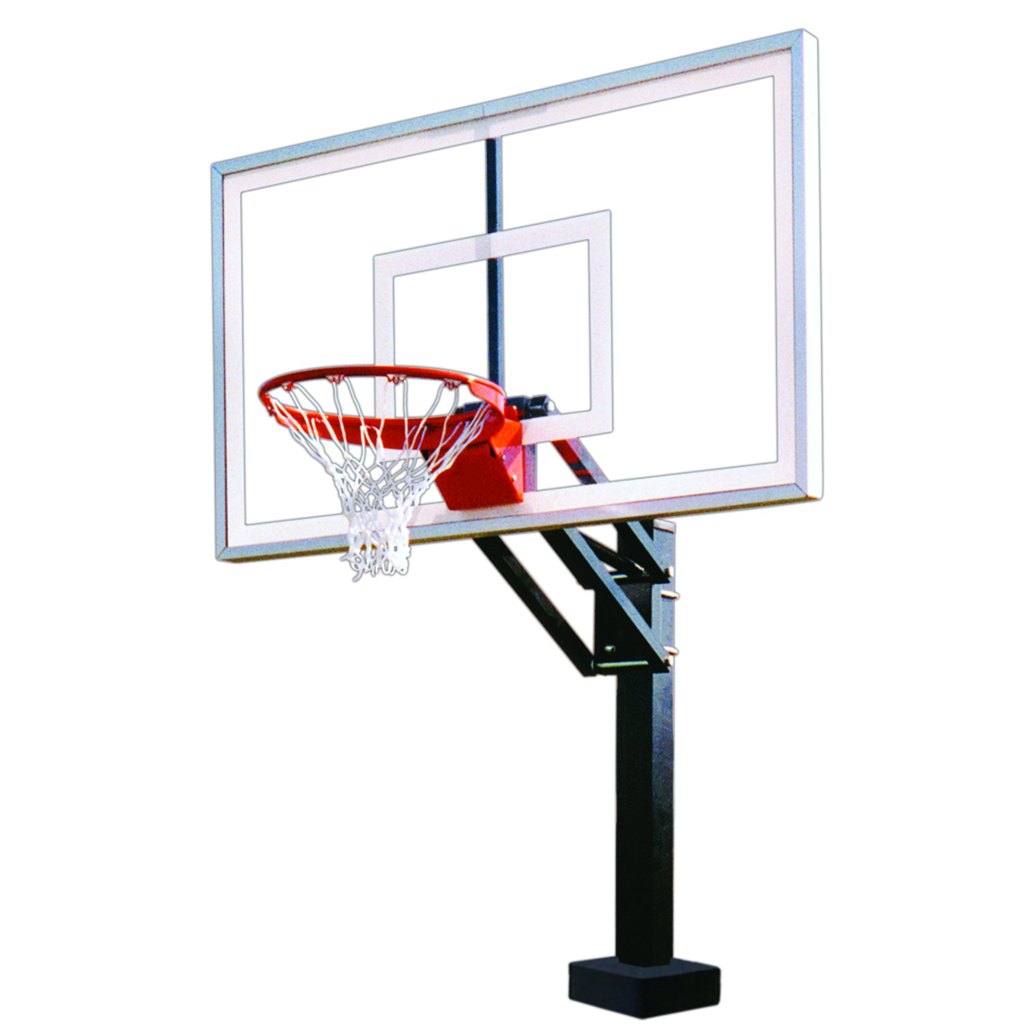 HydroChamp™ Poolside 48"-60" Adjustable Height Bolt Down Basketball Hoop