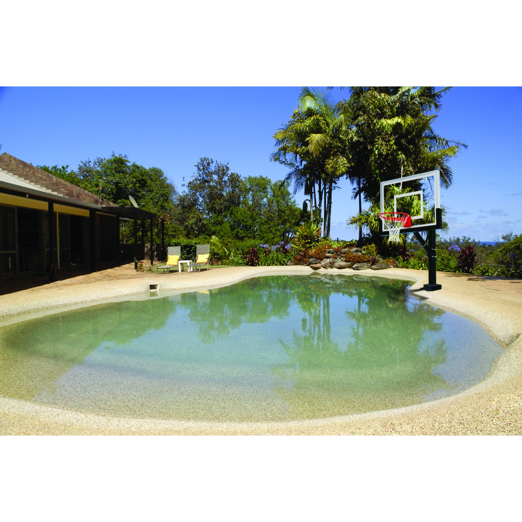 HydroSport™ Poolside 48"-60" Bolt Down Basketball Hoop