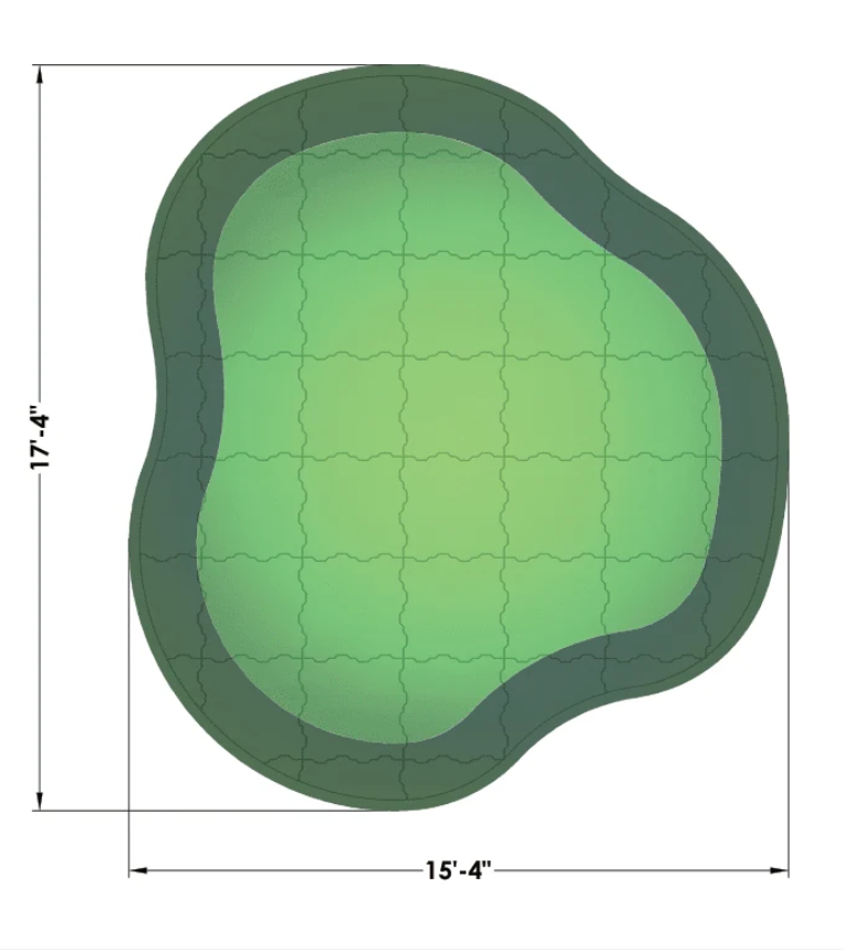 "The Kiawah" Outdoor Putting Green Kit - Ultra Base Players Series