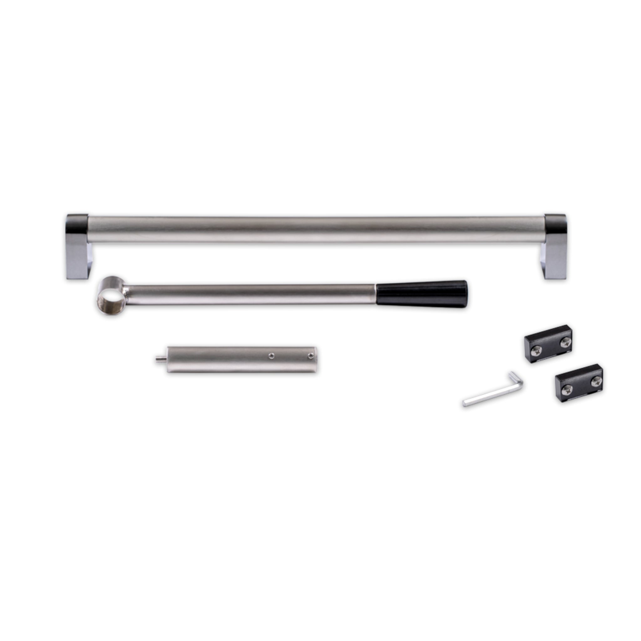 Stainless lift-assist handle for easier grill lid opening