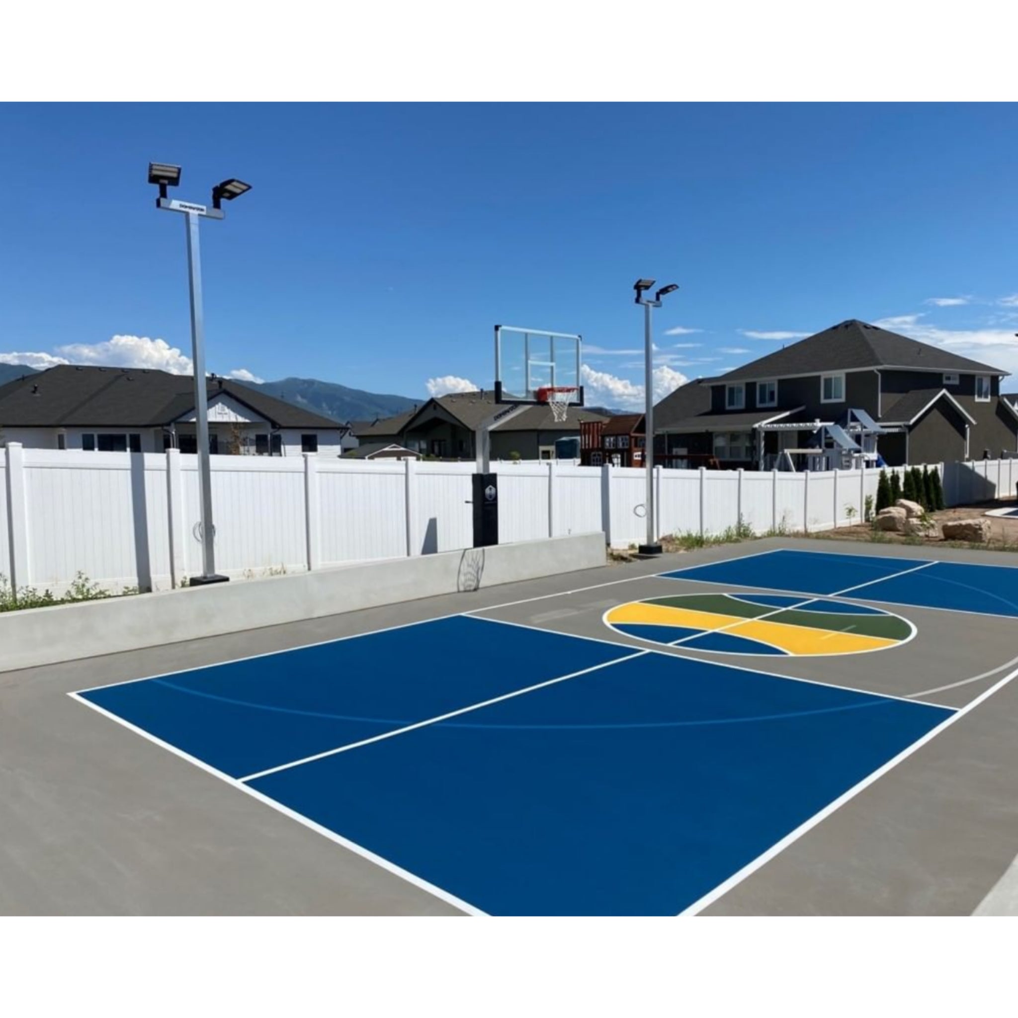 Dominator Basketball Sport Court Light Pole | Wired
