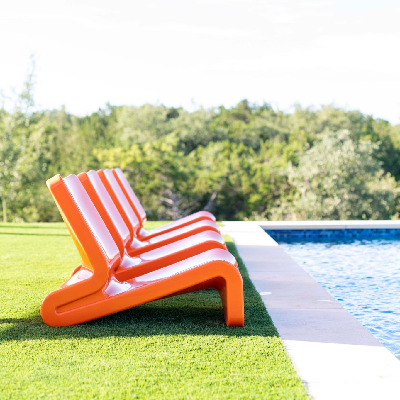 Line Lounge Chair | Baja Shelf Pool Lounger -  Outdoor Furniture -  Tupelo 
