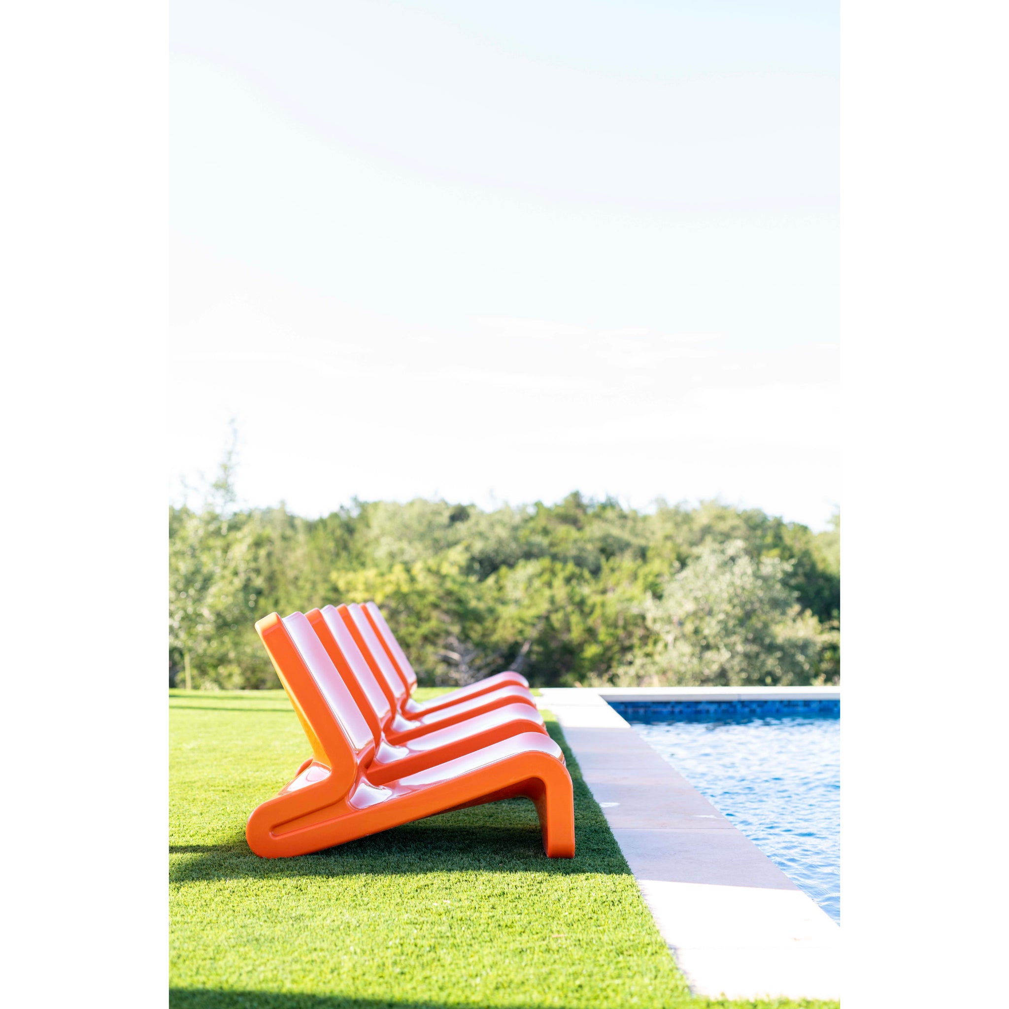 Line Lounge Chair | Baja Shelf Pool Lounger -  Outdoor Furniture -  Tupelo 
