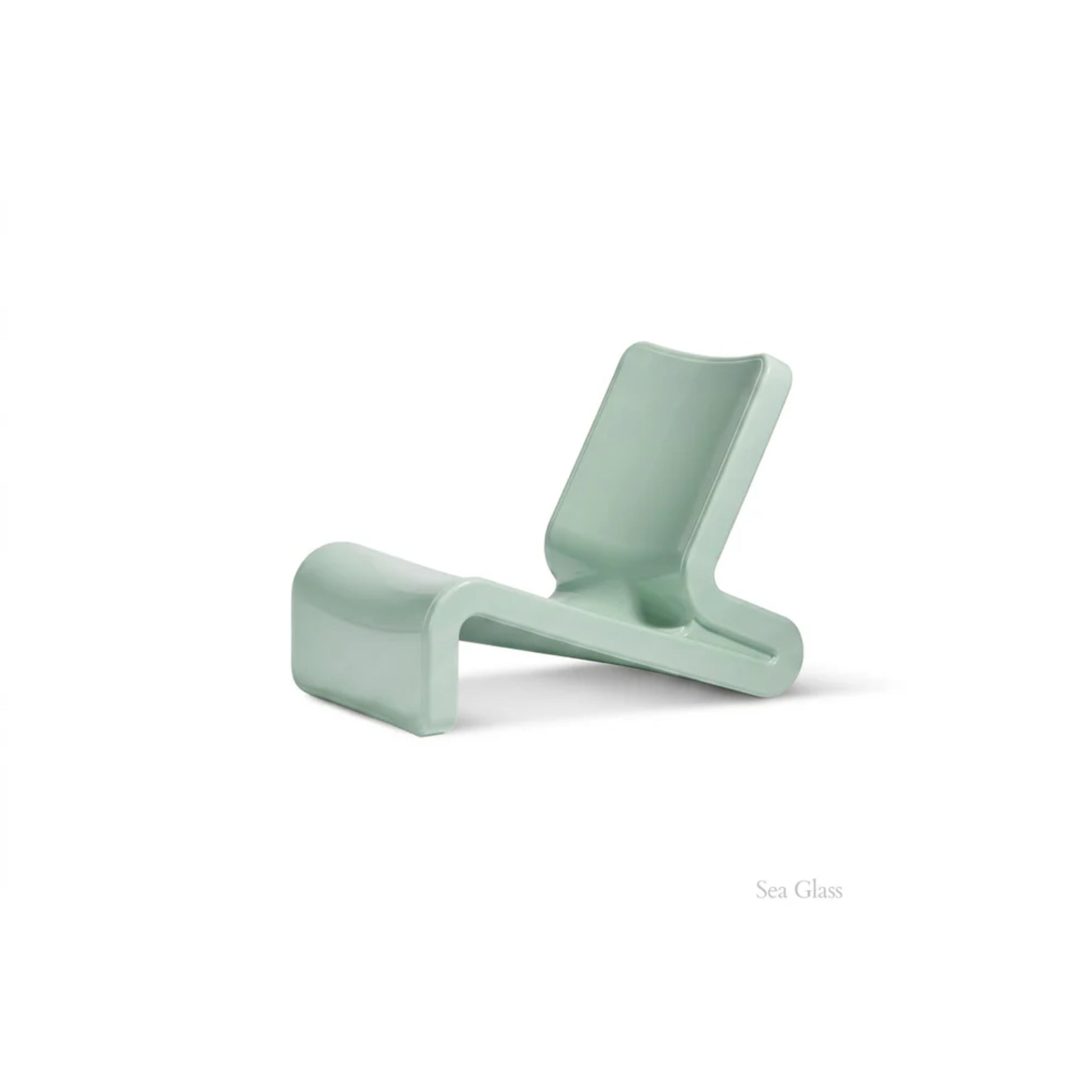 Line Lounge Chair by Tupelo in Seaglass color for baja ledges and in-pool lounge furniture