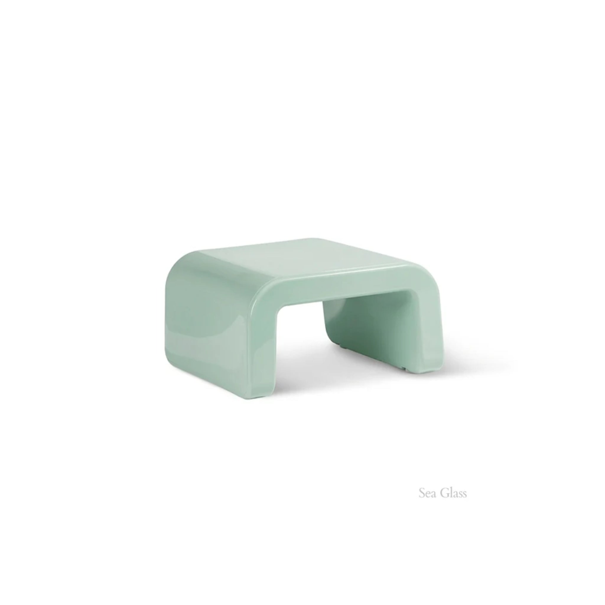 Tupelo Line Ottoman in seaglass outdoor furniture finish