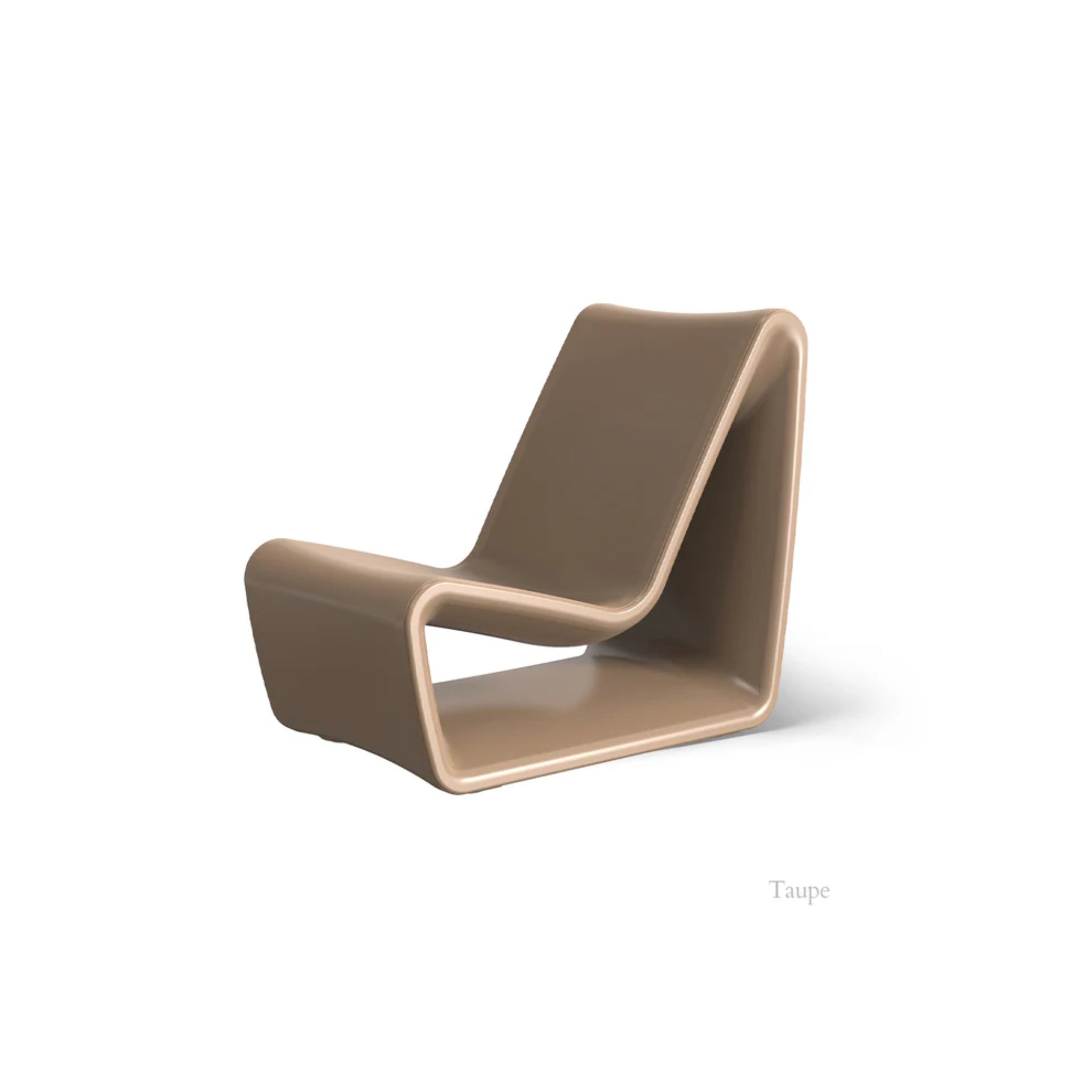 Tupelo Loop Chair in Taupe outdoor furniture finish
