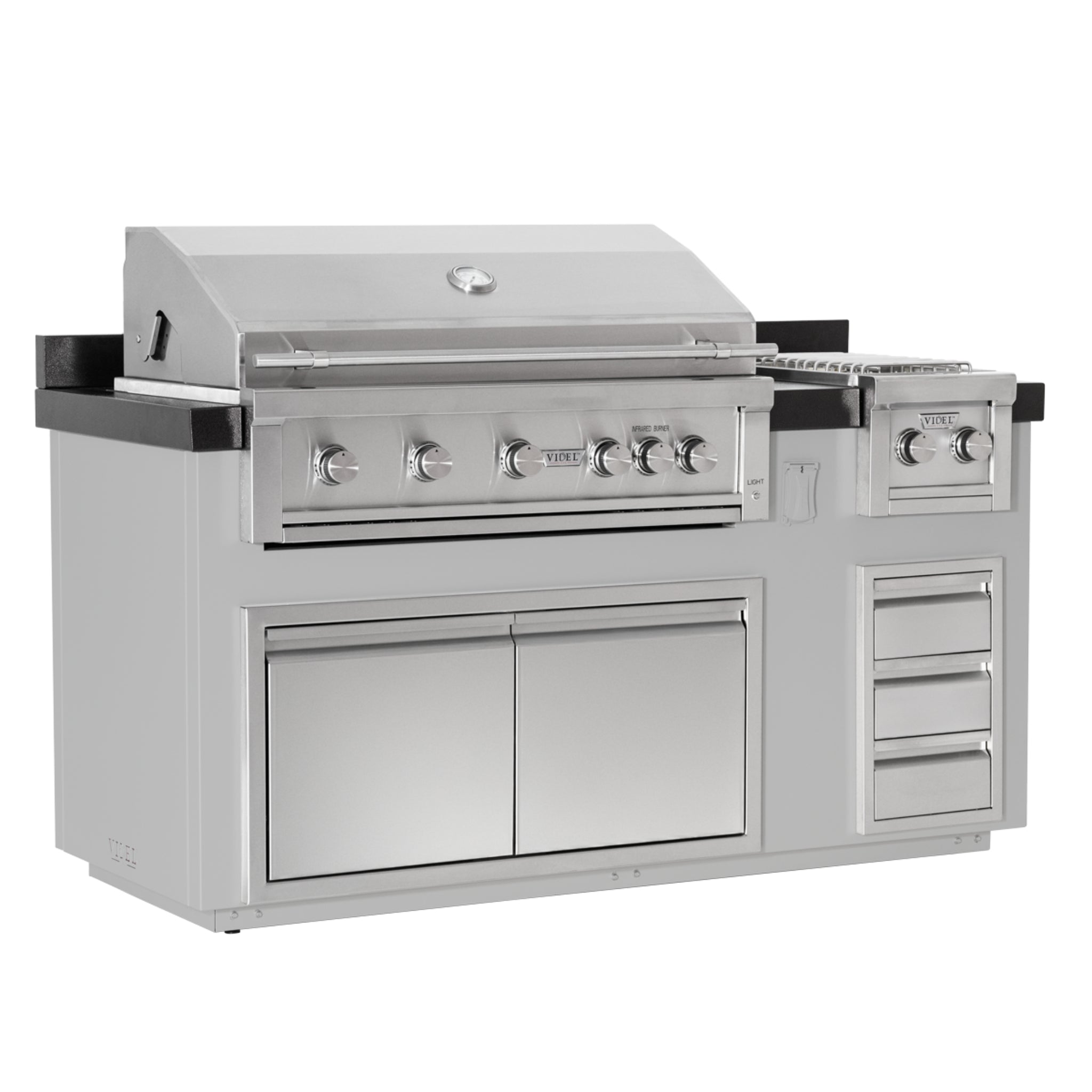 72" Outdoor Kitchen Island with Grill | Luxe Collection I