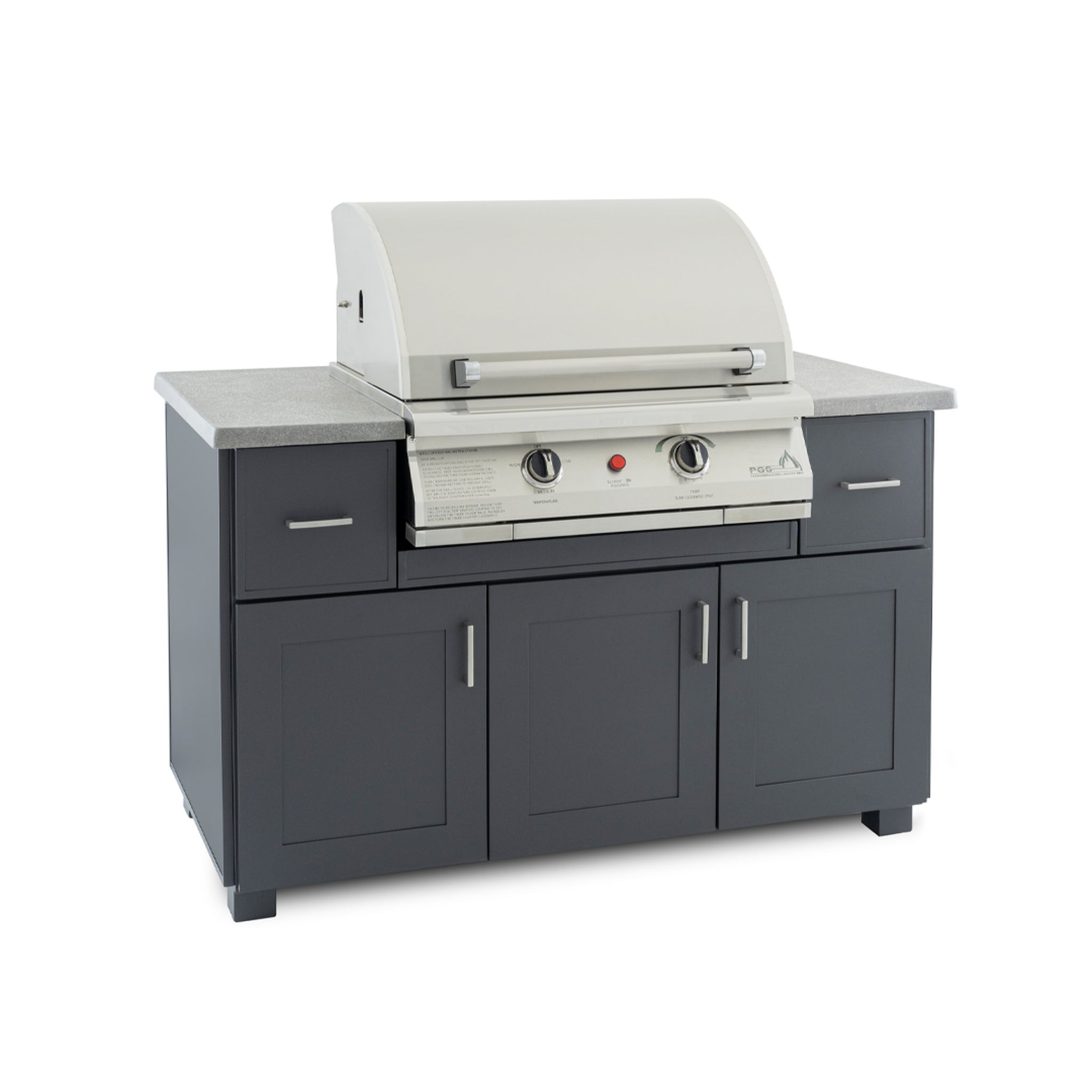 Modano 57" Outdoor Kitchen Island with Electric 30" Grill with Timer by PGS | Outdoor Kitchen with Grill