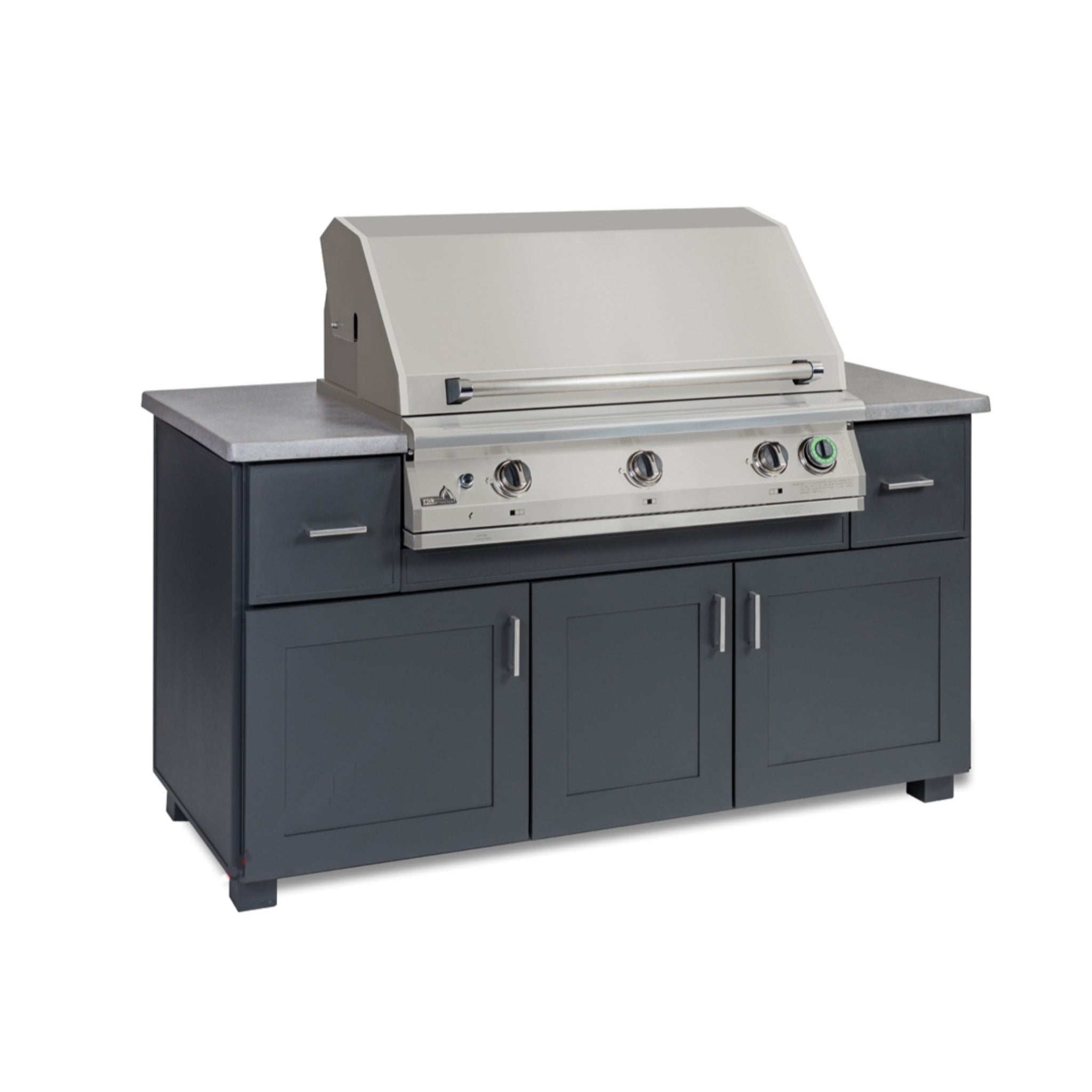 Modano 67" Outdoor Kitchen Island with Grill with Timer by PGS Grills outdoor kitchen 