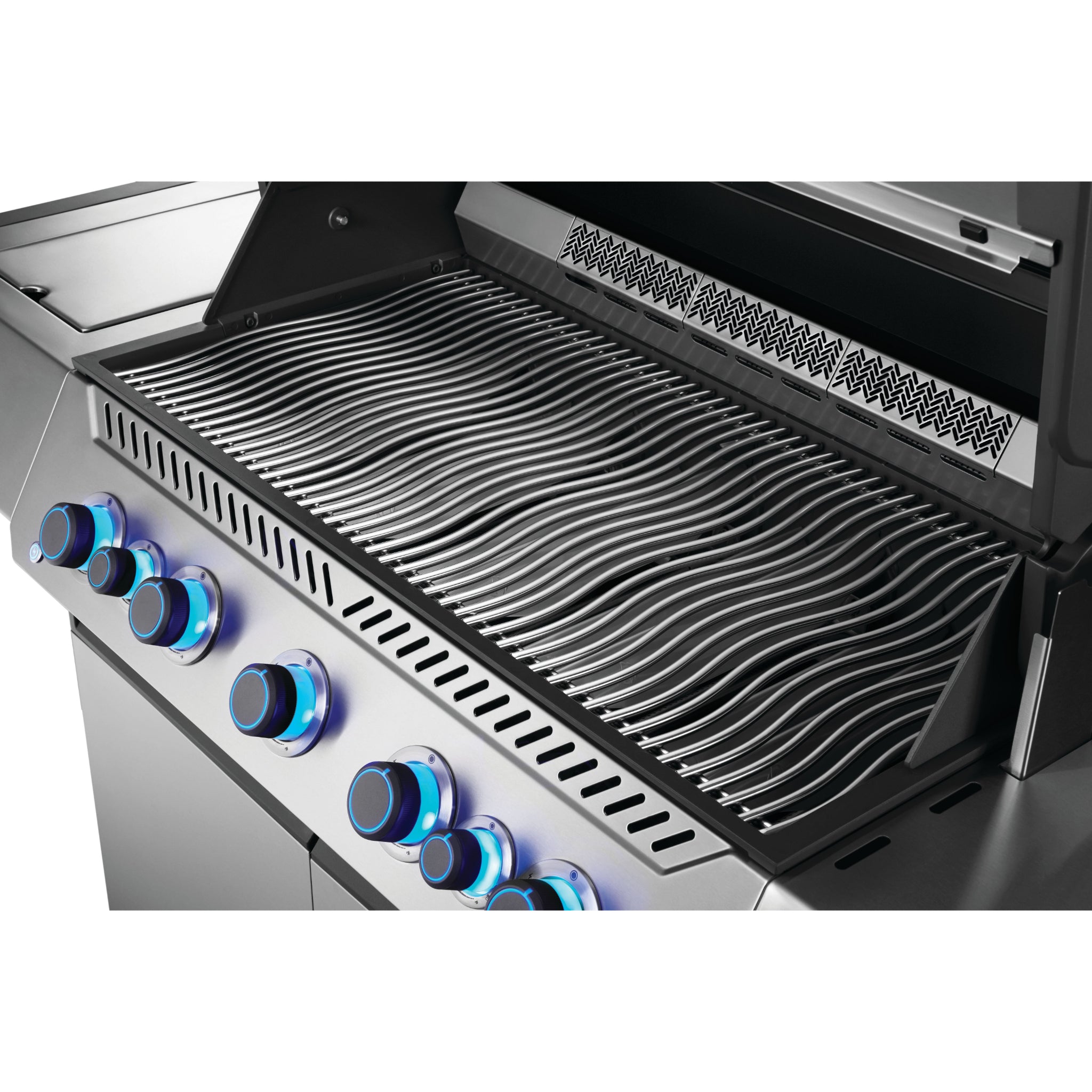 Napoleon Prestige 665 stainless steel gas grill with Wi-Fi connectivity and infrared sear station