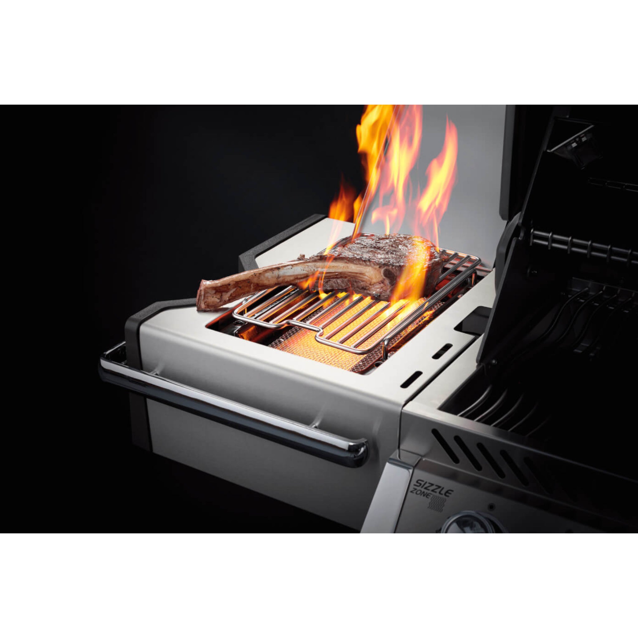 Napoleon Prestige® Pro 500 gas grill with infrared side and rear burners stainless steel