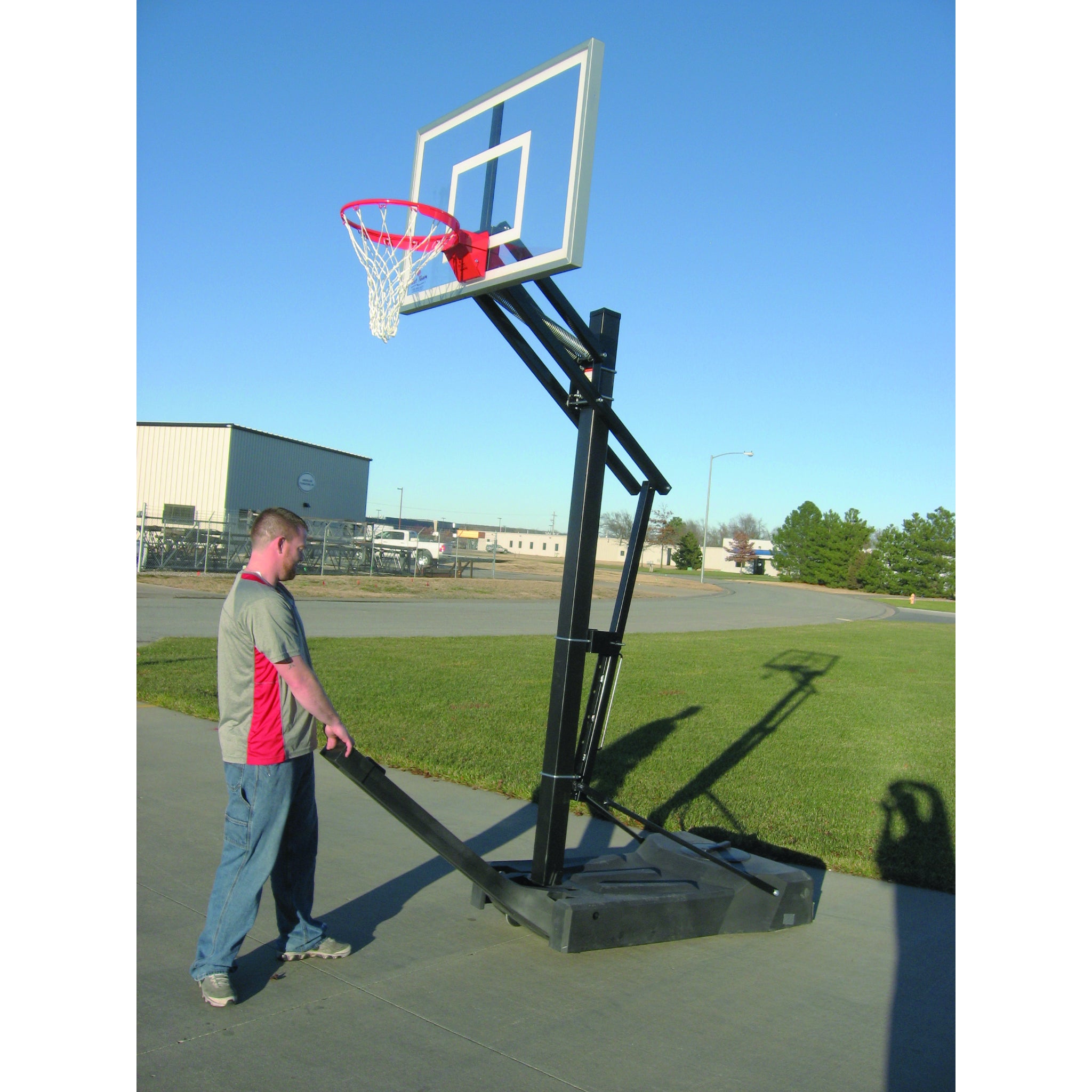 OmniSlam™ Portable Basketball Hoop System | Adjustable Pro-Style Basketball Goal