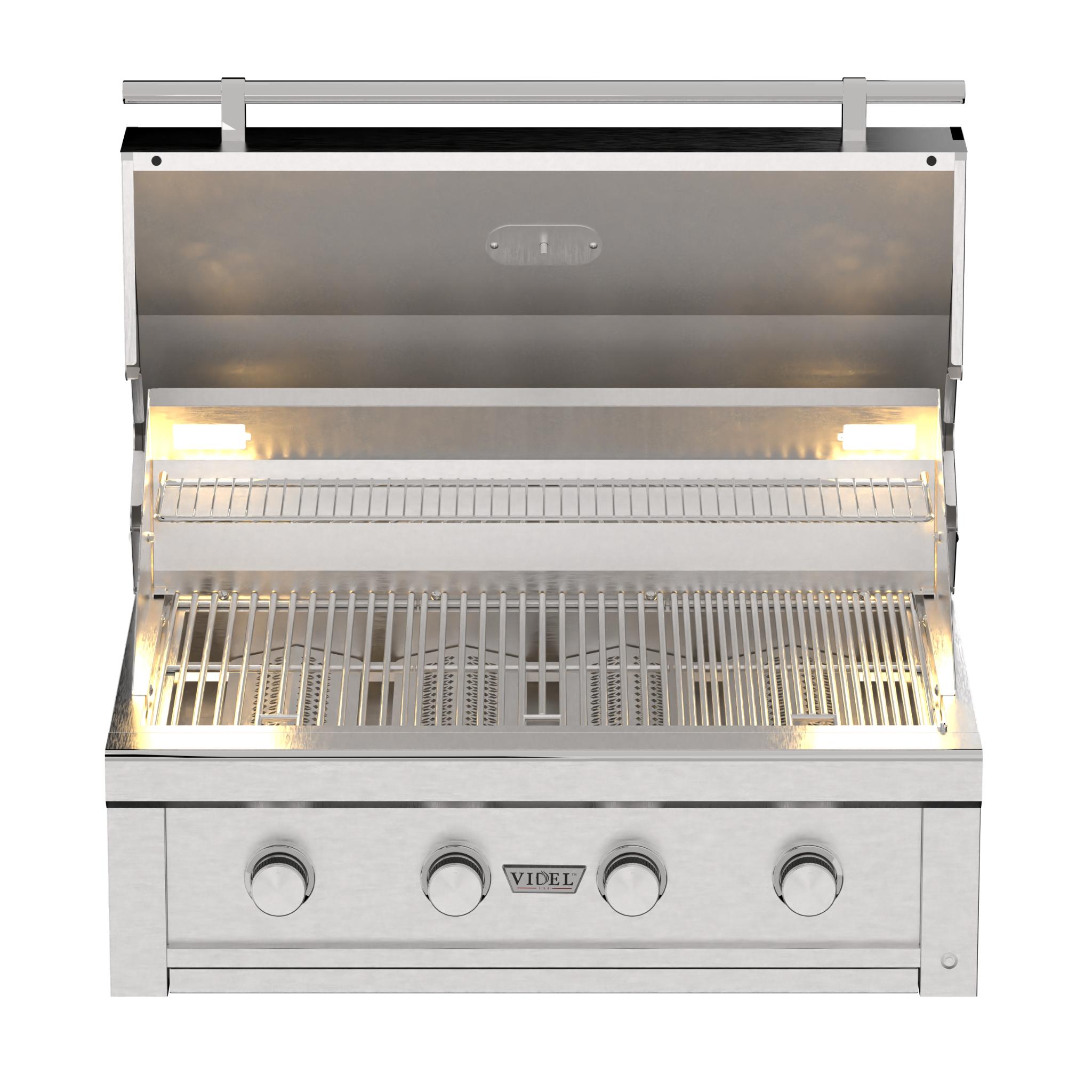 36" gas grill - The Outdoor Plus professional built-in grill with 4 burners
