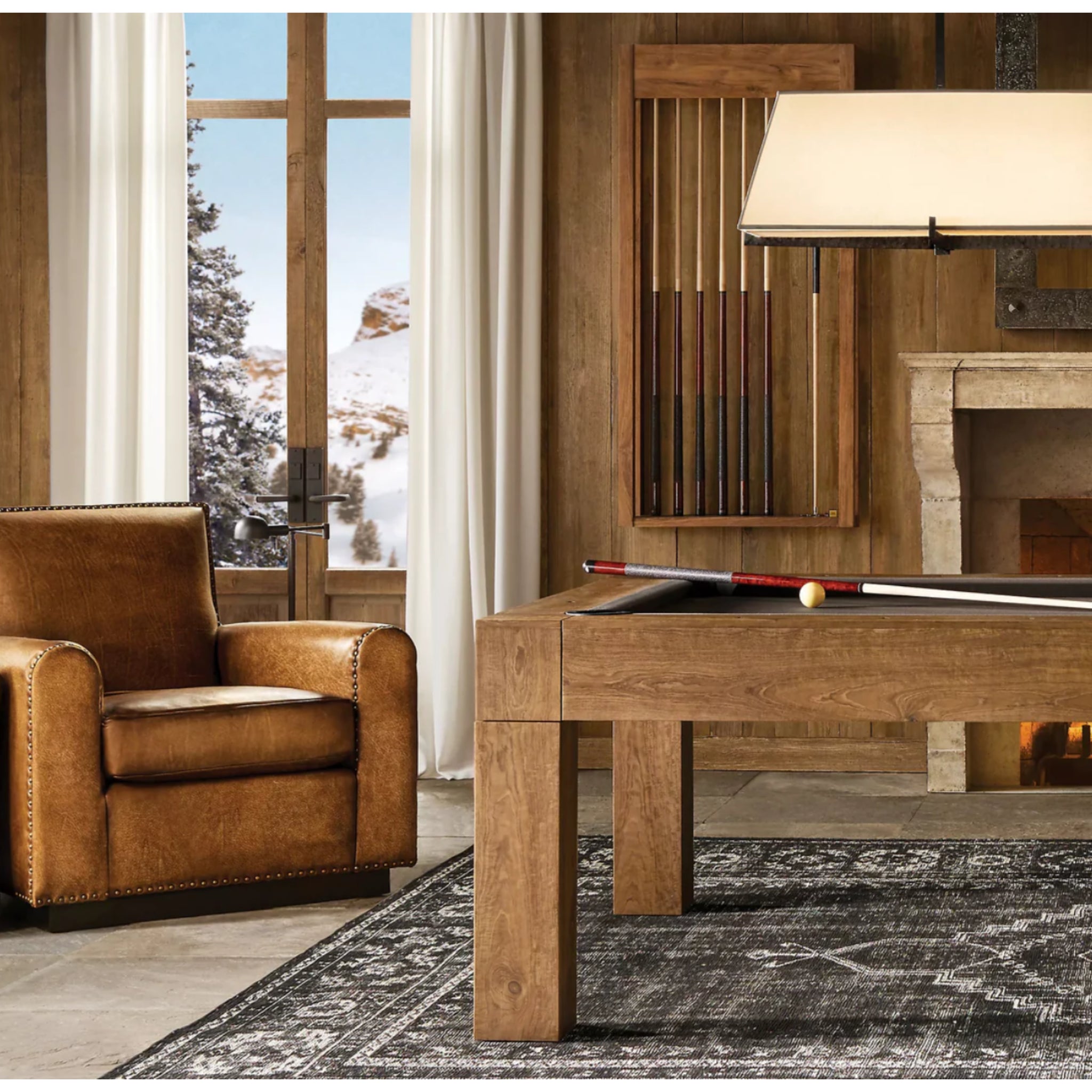 Parsons 8' Indoor Outdoor Teak Pool Table | Parsons Collection -  Pool Table -  Brunswick Billiards 