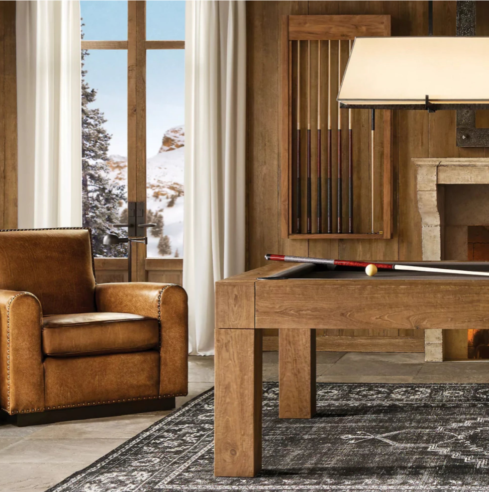 Parson's Pool Table from Brunswick in rec room of luxury STR.