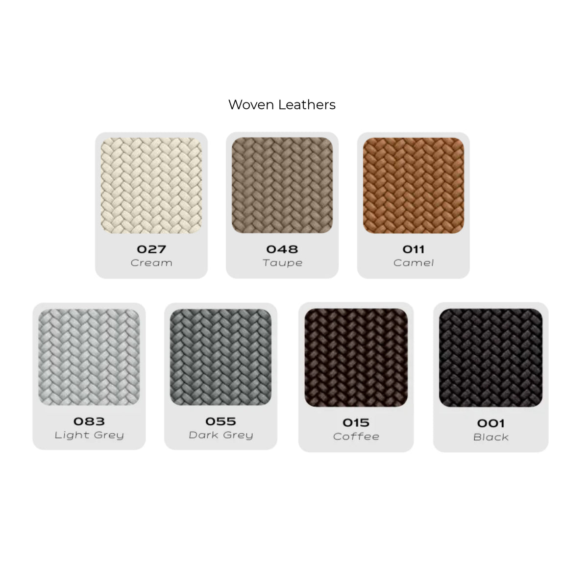 Pinetti Woven Leather Color Swatches
