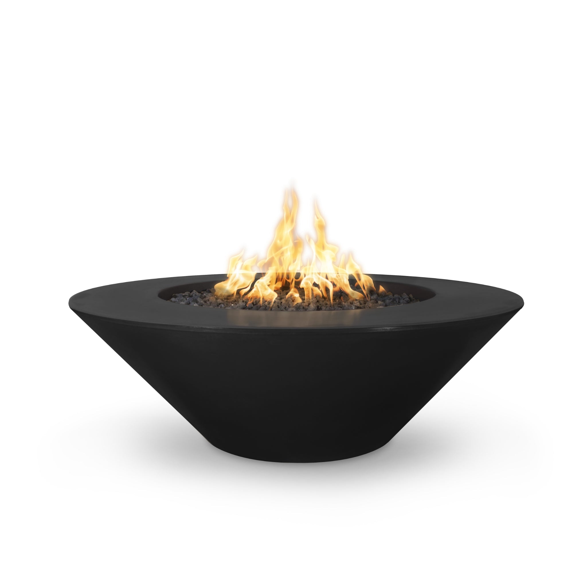 Cazo Round Fire Pit, Black finish