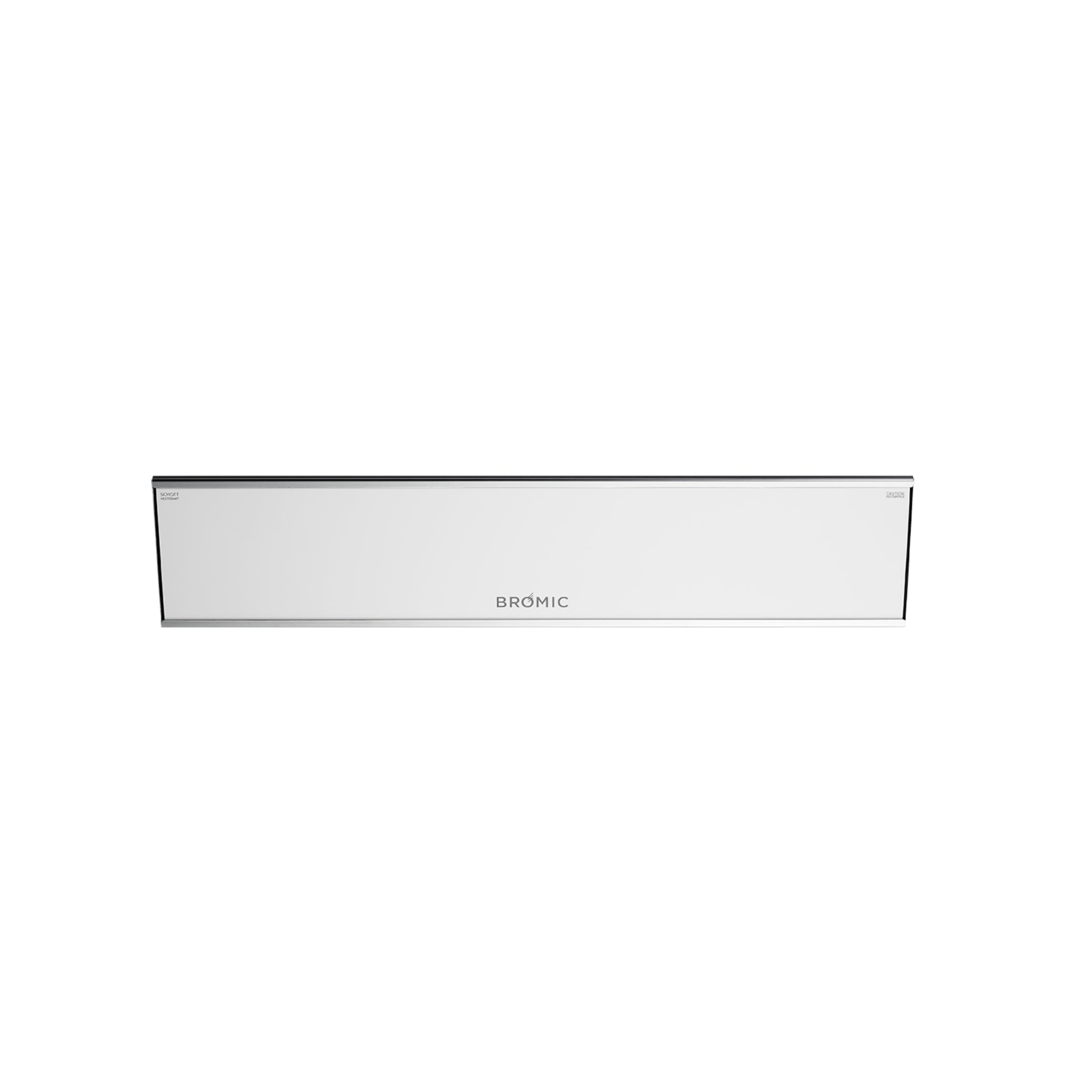 Bromic Platinum Smart Heat electric patio heater close up view in white
