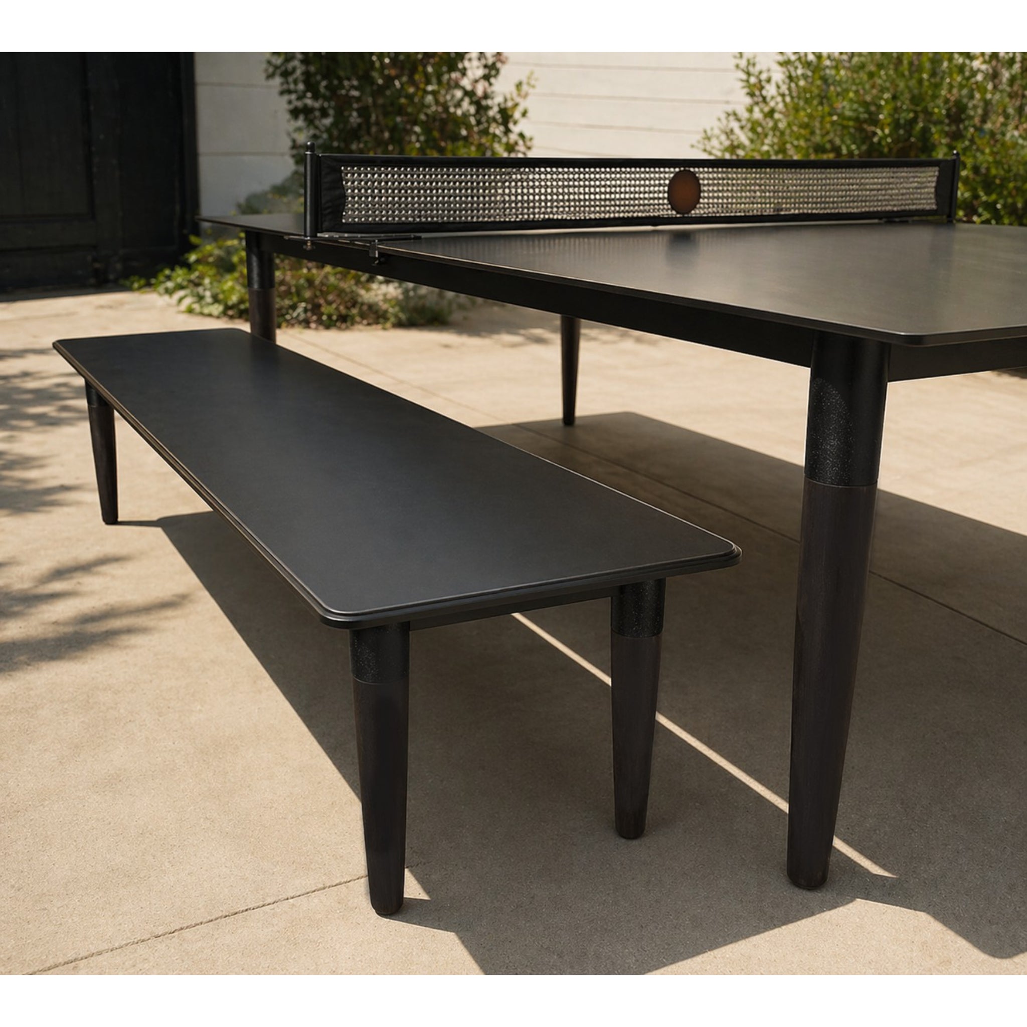 Luxury outdoor ping pong bench matching Pong Springs Outdoor Ping Pong Table