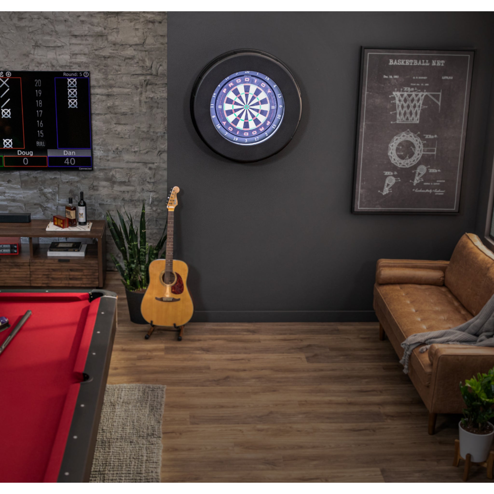 Prodigy Automatic Scoring Bristle Dartboard System -  Darts & Game Room Accessories -  Prodigy 