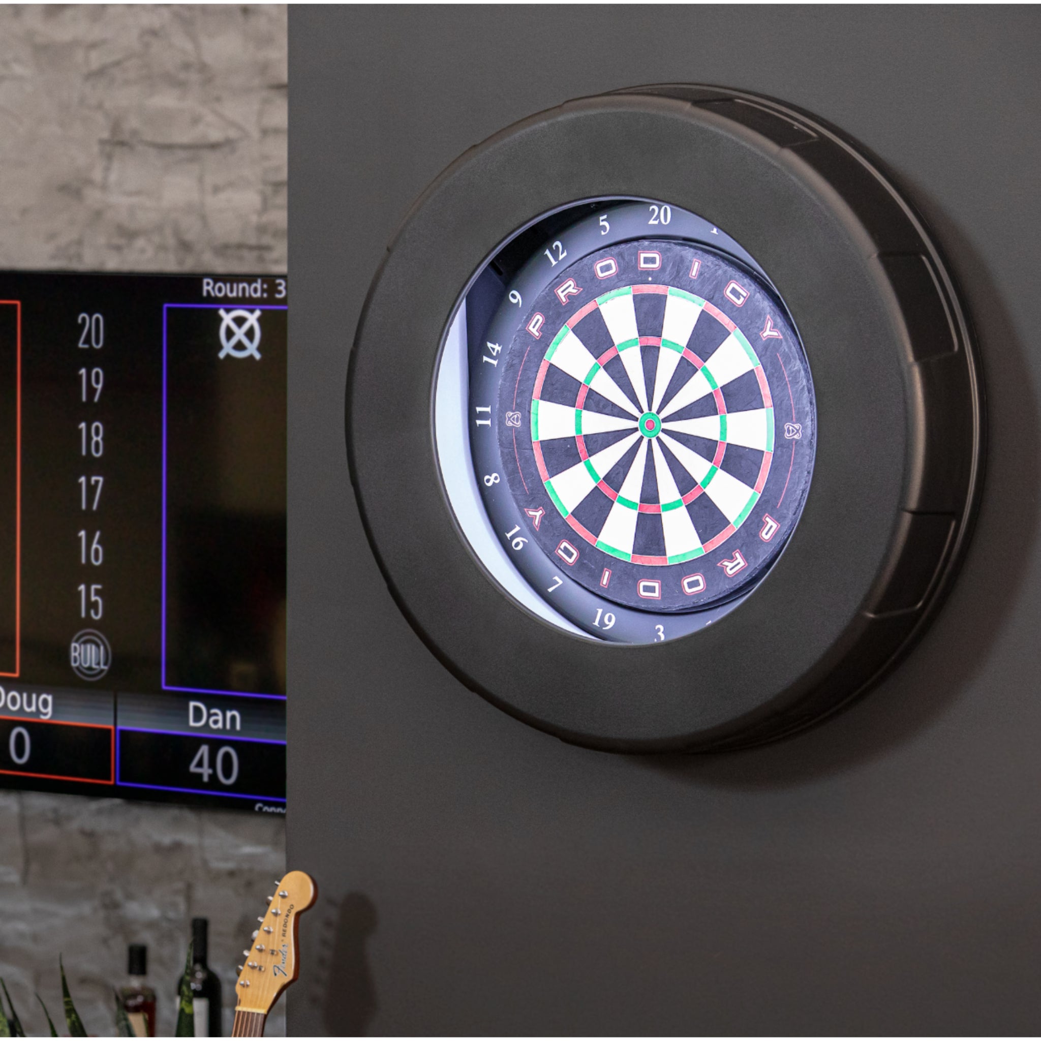 Prodigy Automatic Scoring Bristle Dartboard System -  Darts & Game Room Accessories -  Prodigy 