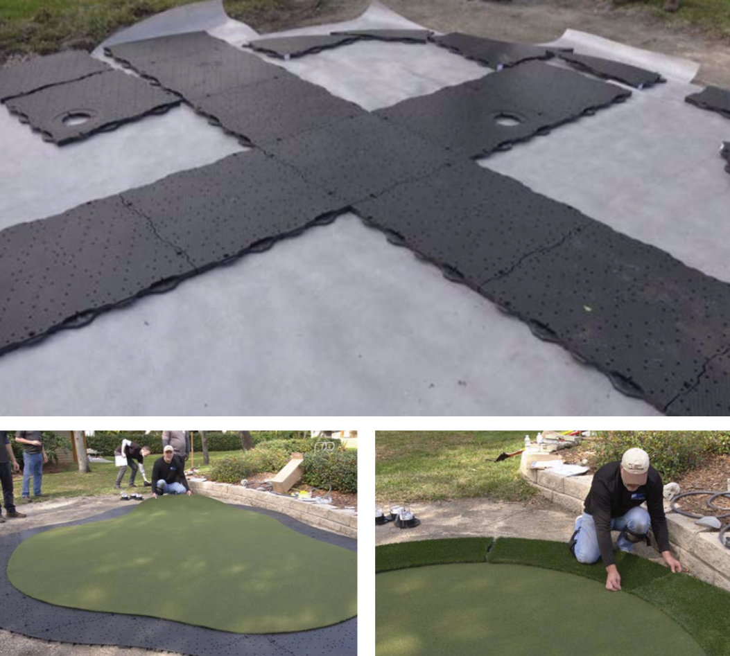 Ultra Base under layment install panels
