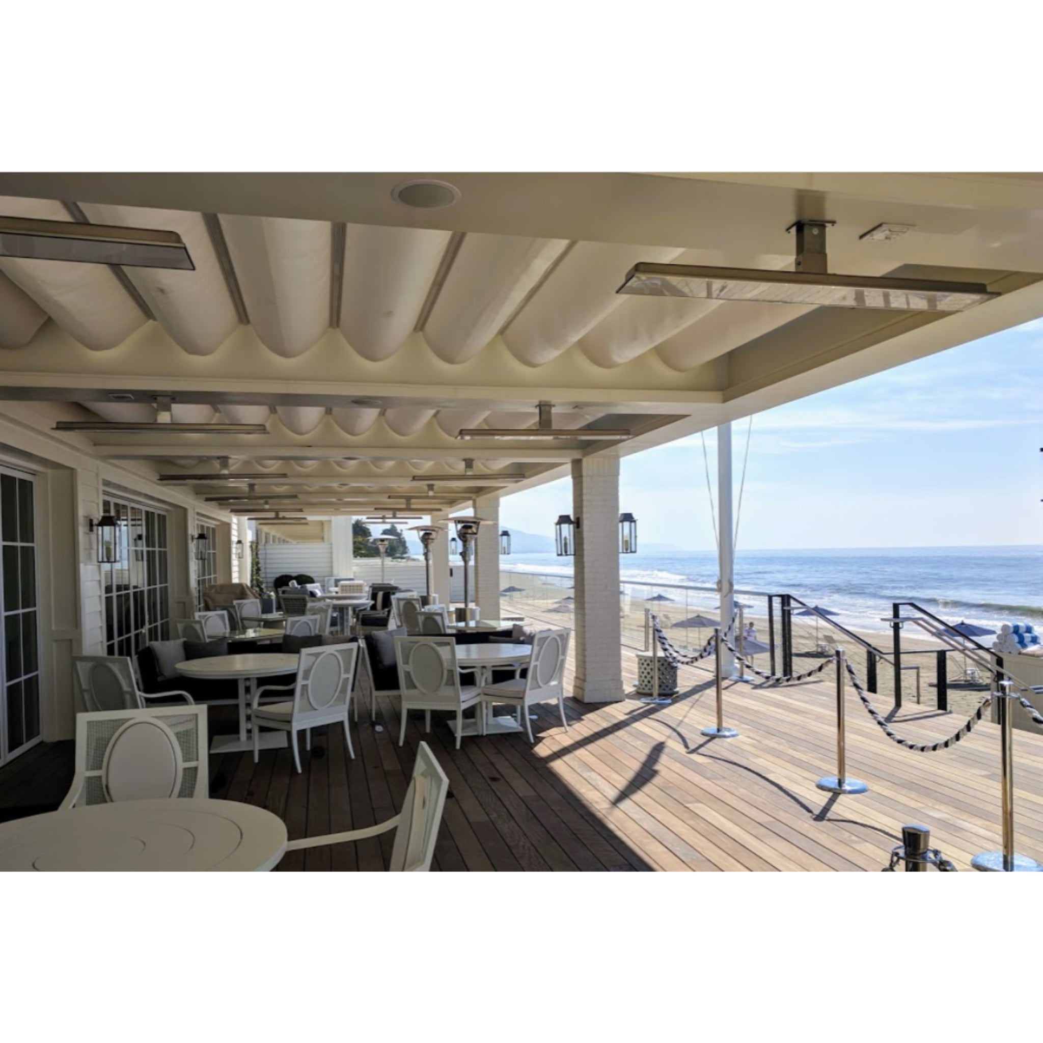 Bromic Platinum Smart Heat electric heater modern outdoor living space