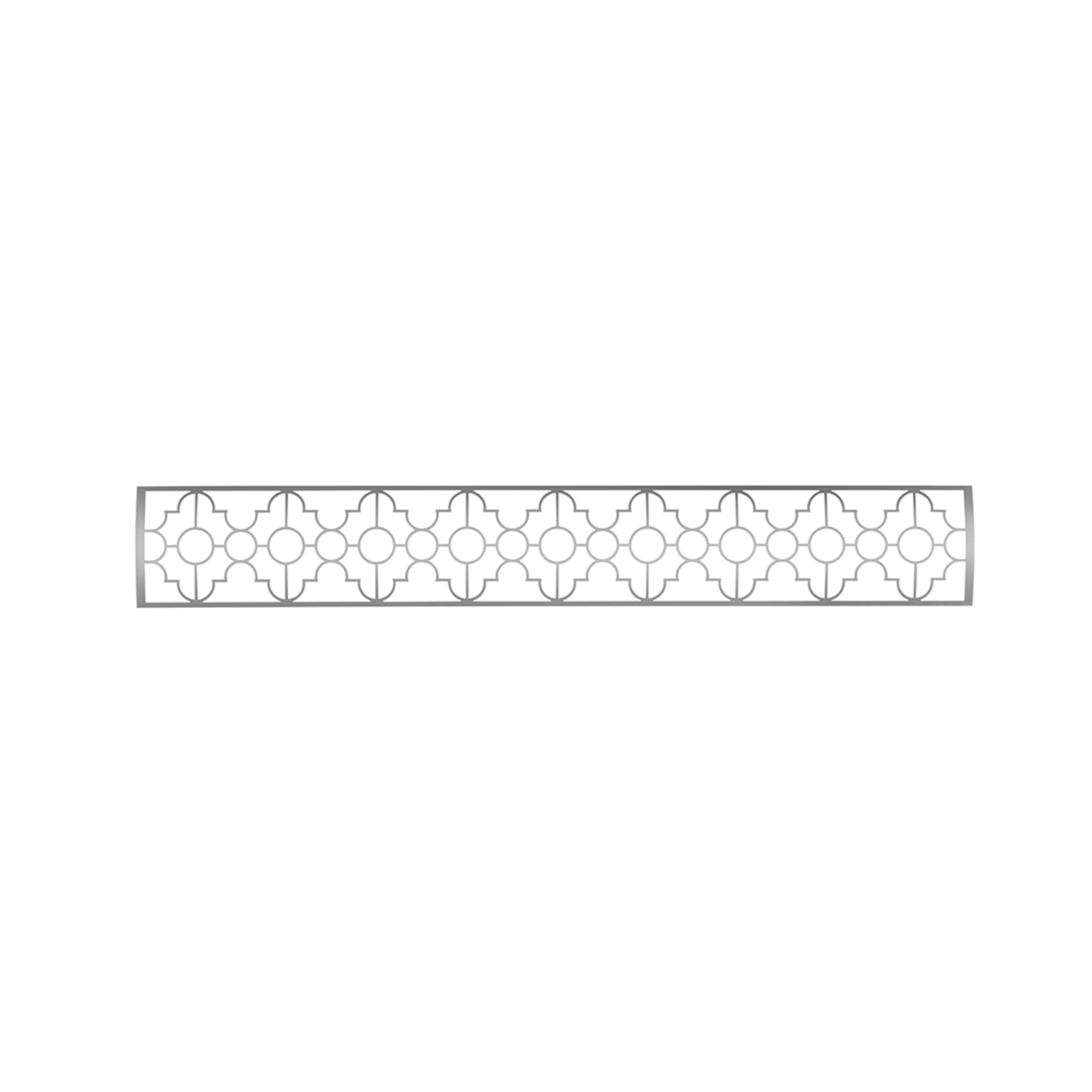 Infratech Motif Mediterranean laser cut stainless decorative panel for outdoor heat