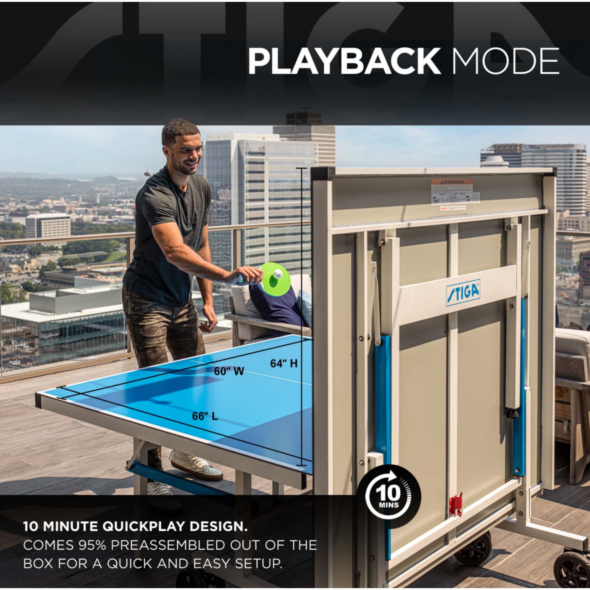 STIGA XTR Pro Outdoor Table Tennis Table -  Table Tennis Table -  STIGA 