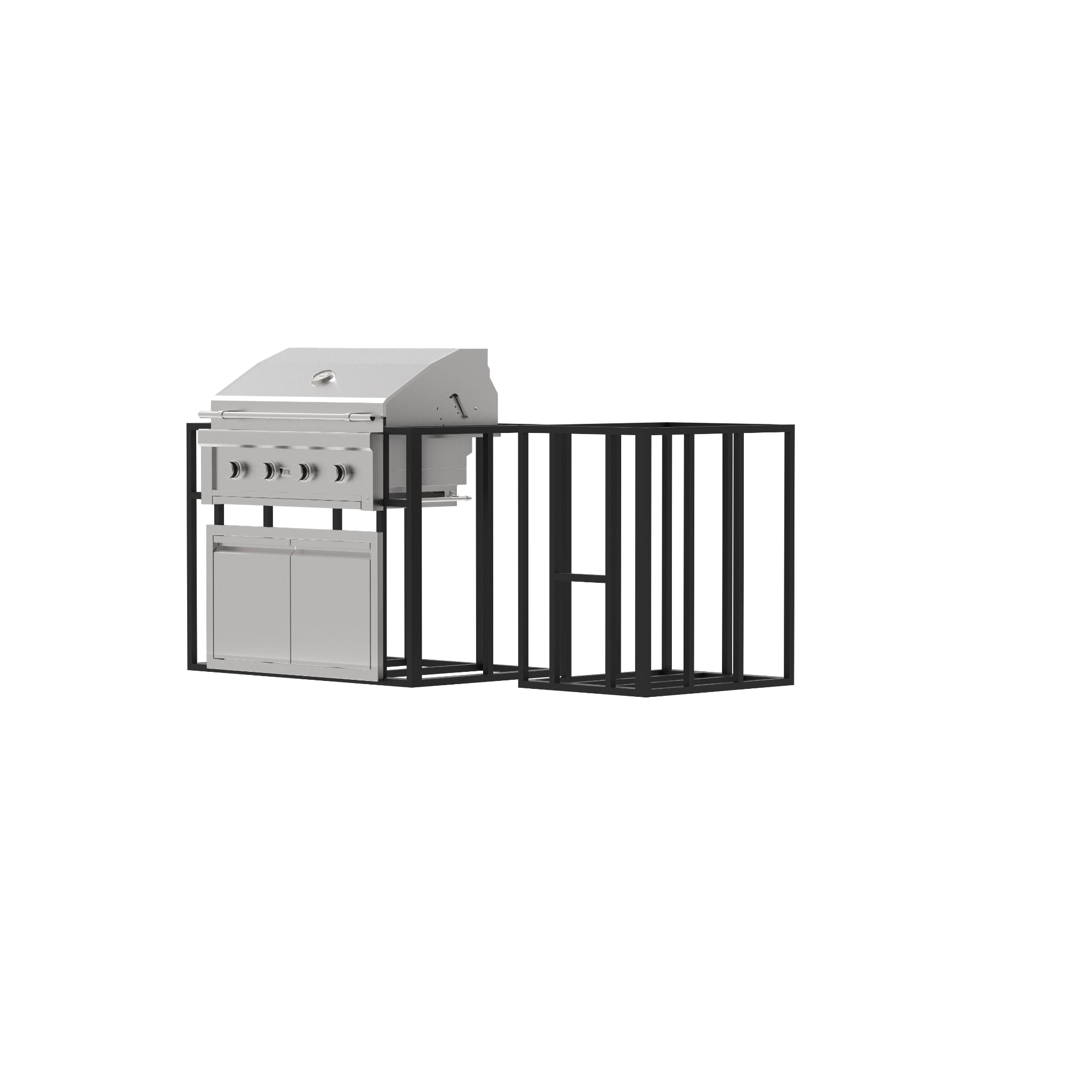 Outdoor Kitchen with Grill - 72" Luxury BBQ Island (Signature Collection I)