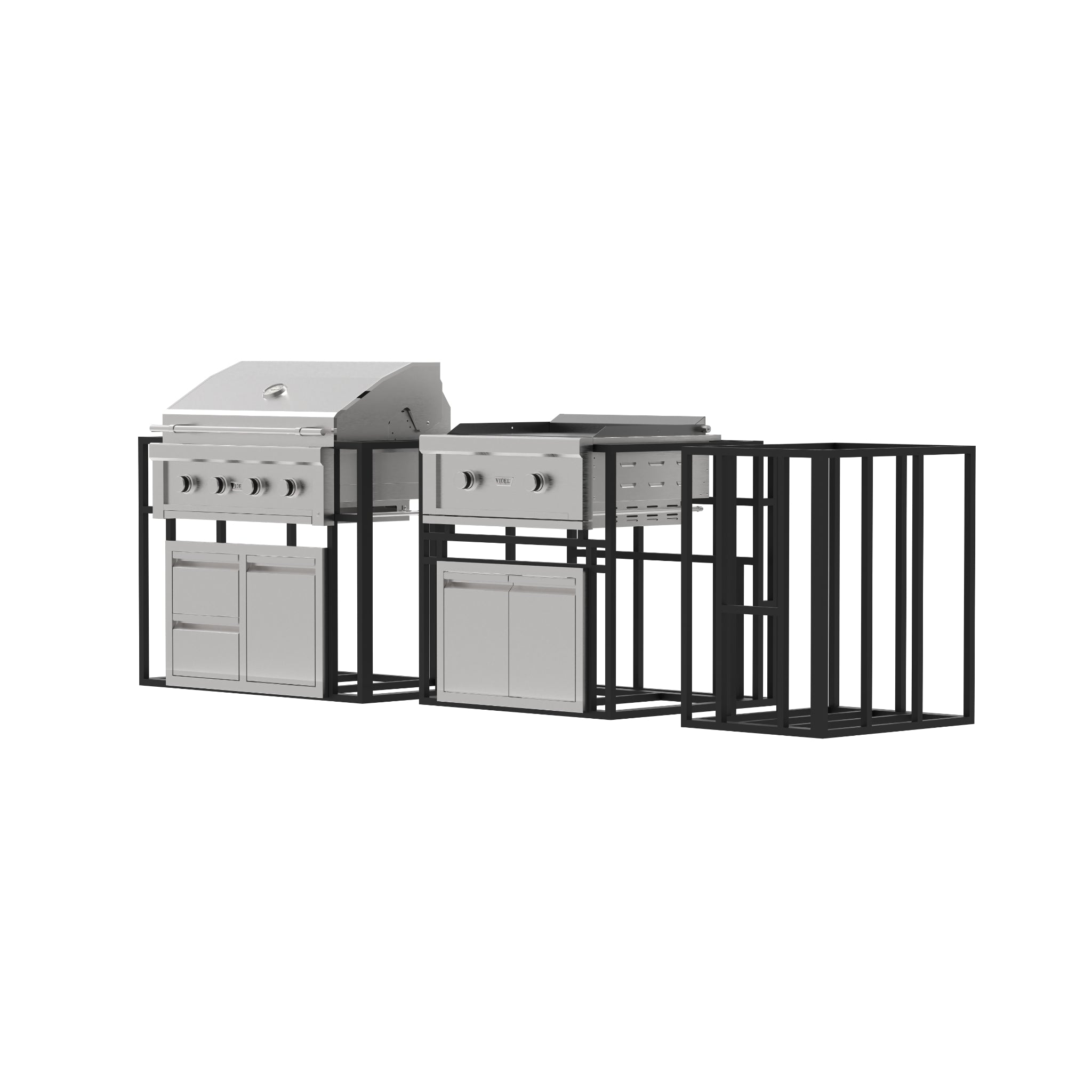 Outdoor Kitchen with Grill - 108" Luxury BBQ Island (Signature Collection III)