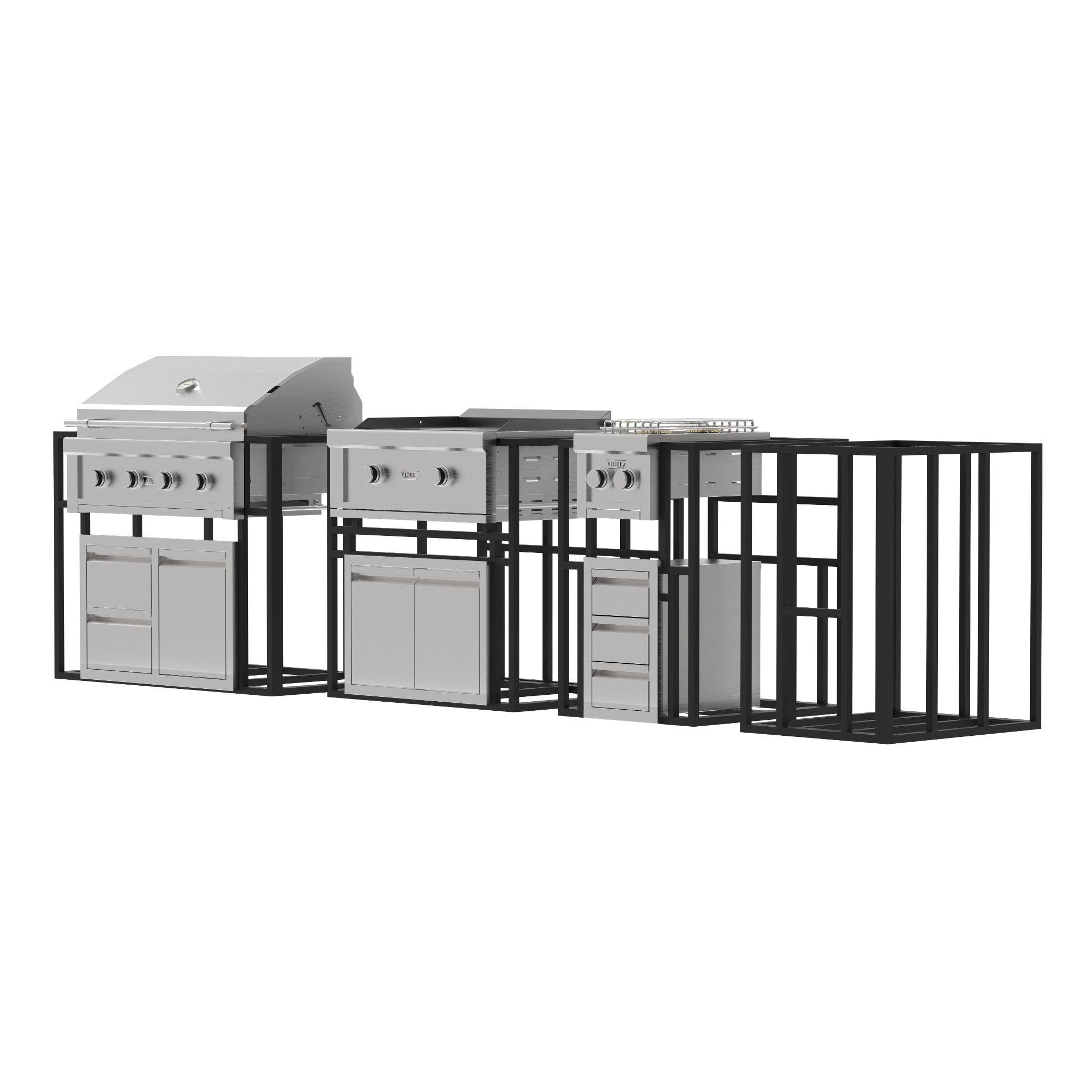 Outdoor Kitchen with Grill - 132" Luxury BBQ Island (Signature Collection IV)