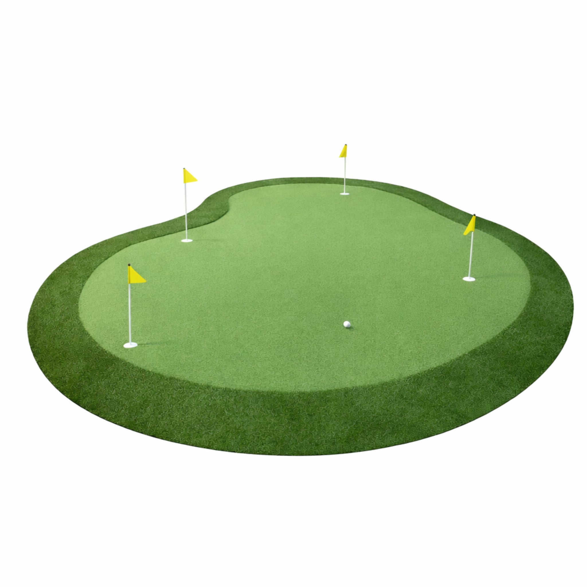The Southampton Outdoor Putting Green, DIY Kit 18 feet by 23 feet,414 sq. ft. backyard installation.