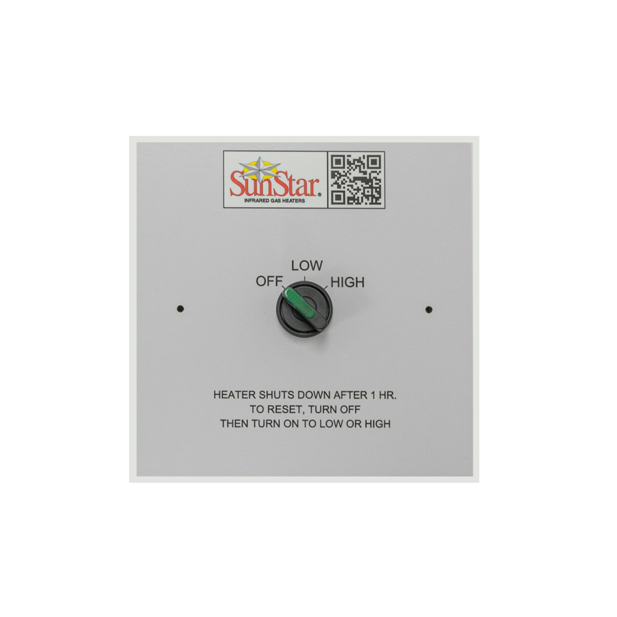 SunStar® Angled Mount Gas Patio Heater wall switch