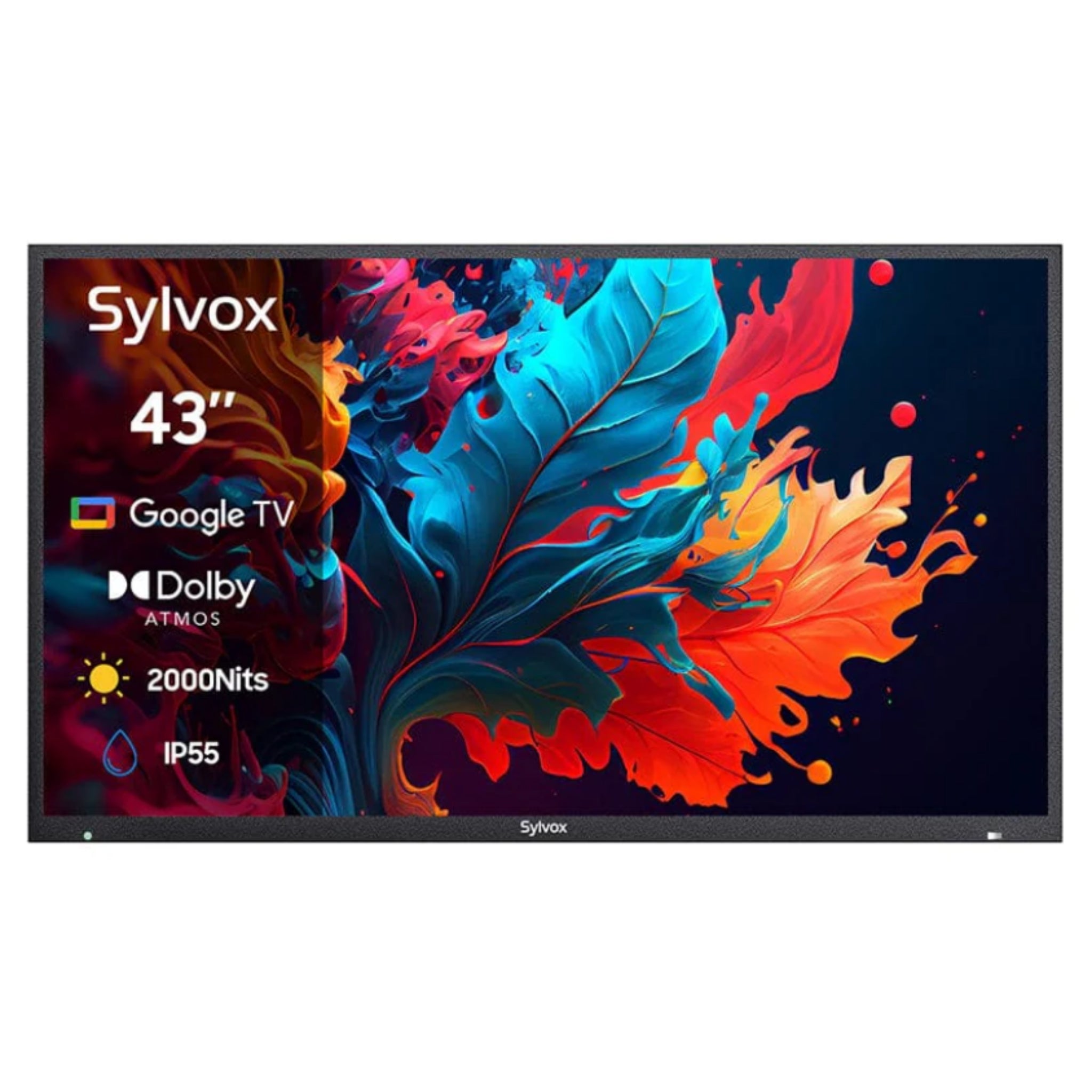 Sylvox 43" Outdoor Waterproof Google TV - Pool Pro Premium QLED 2.0 | Full Sun Collection -  Outdoor TV -  Sylvox 