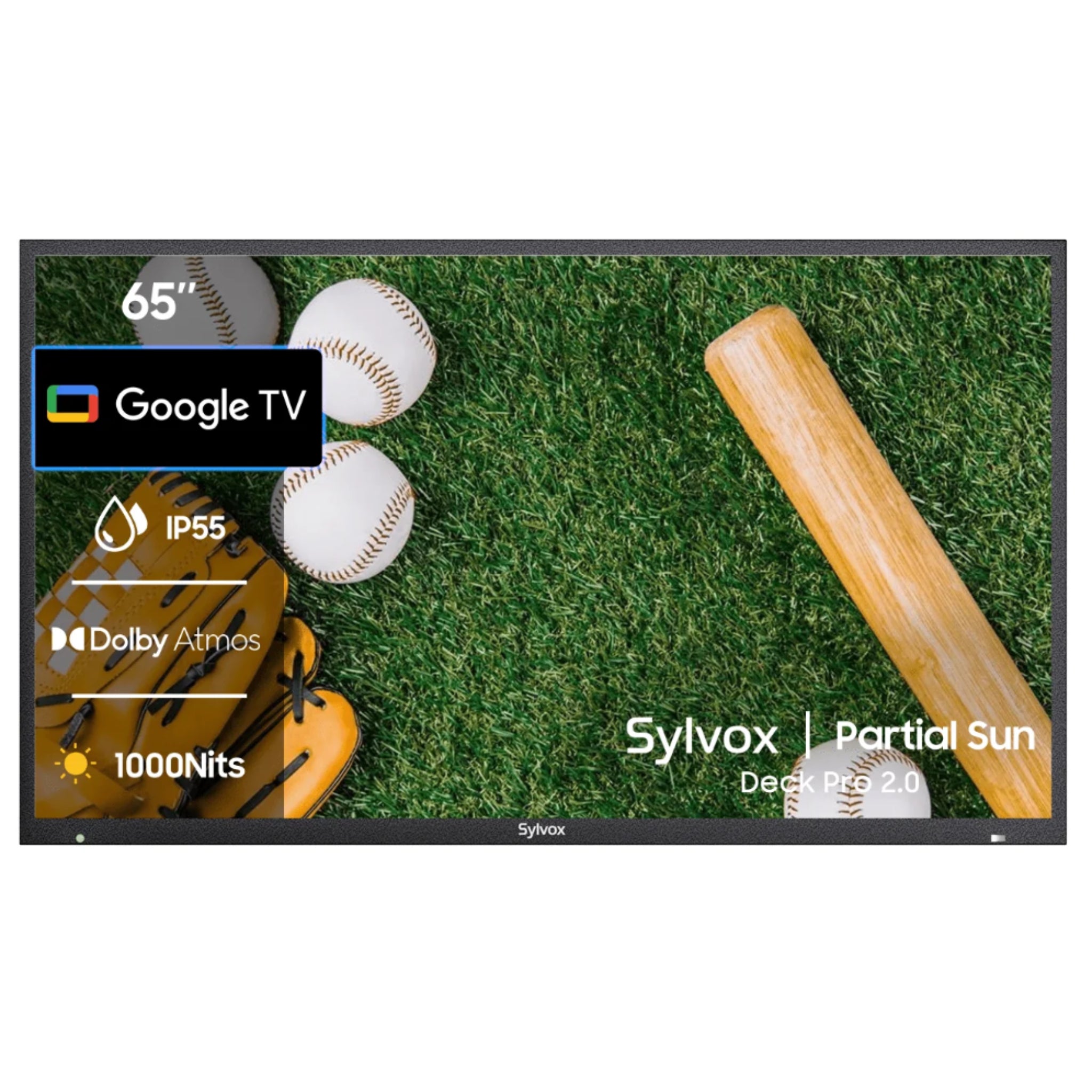 Sylvox 65" Outdoor Waterproof Google TV - Deck Pro 2.0 | Partial Sun Collection -  Outdoor TV -  Sylvox 