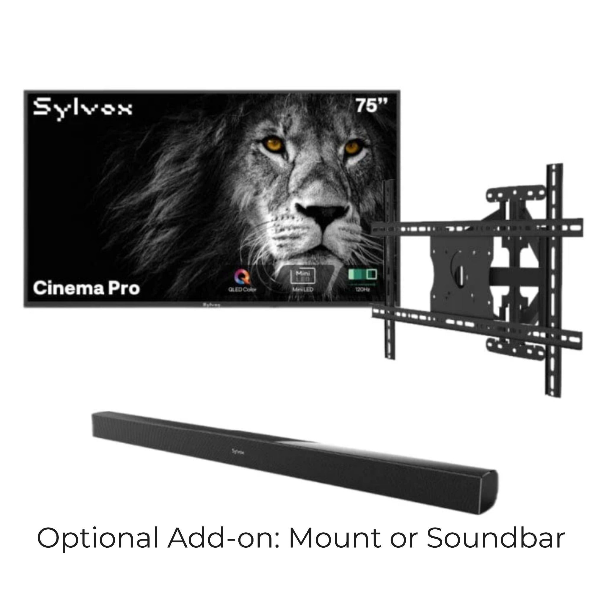 Sylvox 75" Outdoor Google TV - Cinema Pro Helio QLED 120 Hz | Full Sun Collection -  Outdoor TV -  Sylvox 