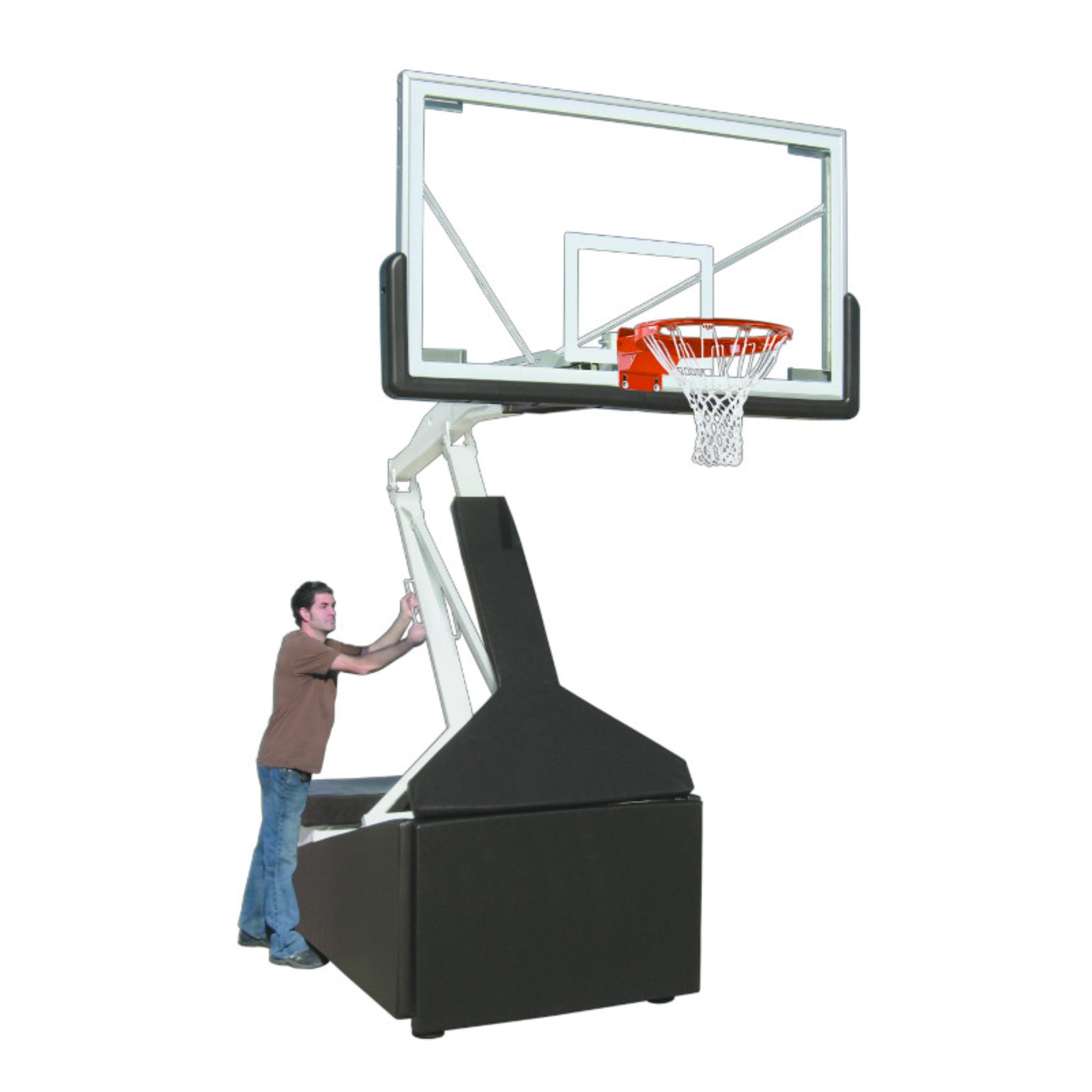 Tempest™ 72" Portable Basketball Hoop System | Adjustable Competition Basketball Goal