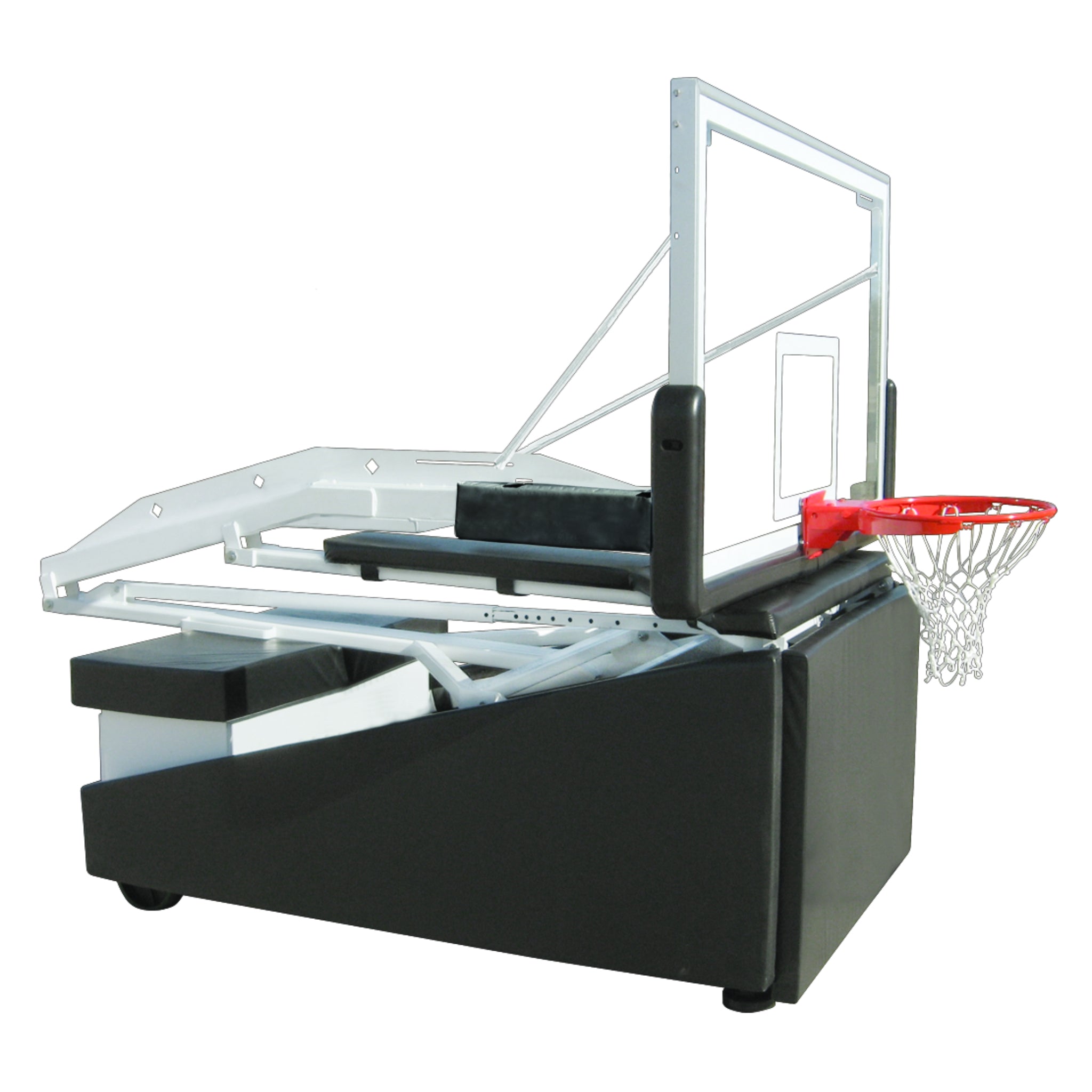 Tempest™ 72" Portable Basketball Hoop System | Adjustable Competition Basketball Goal