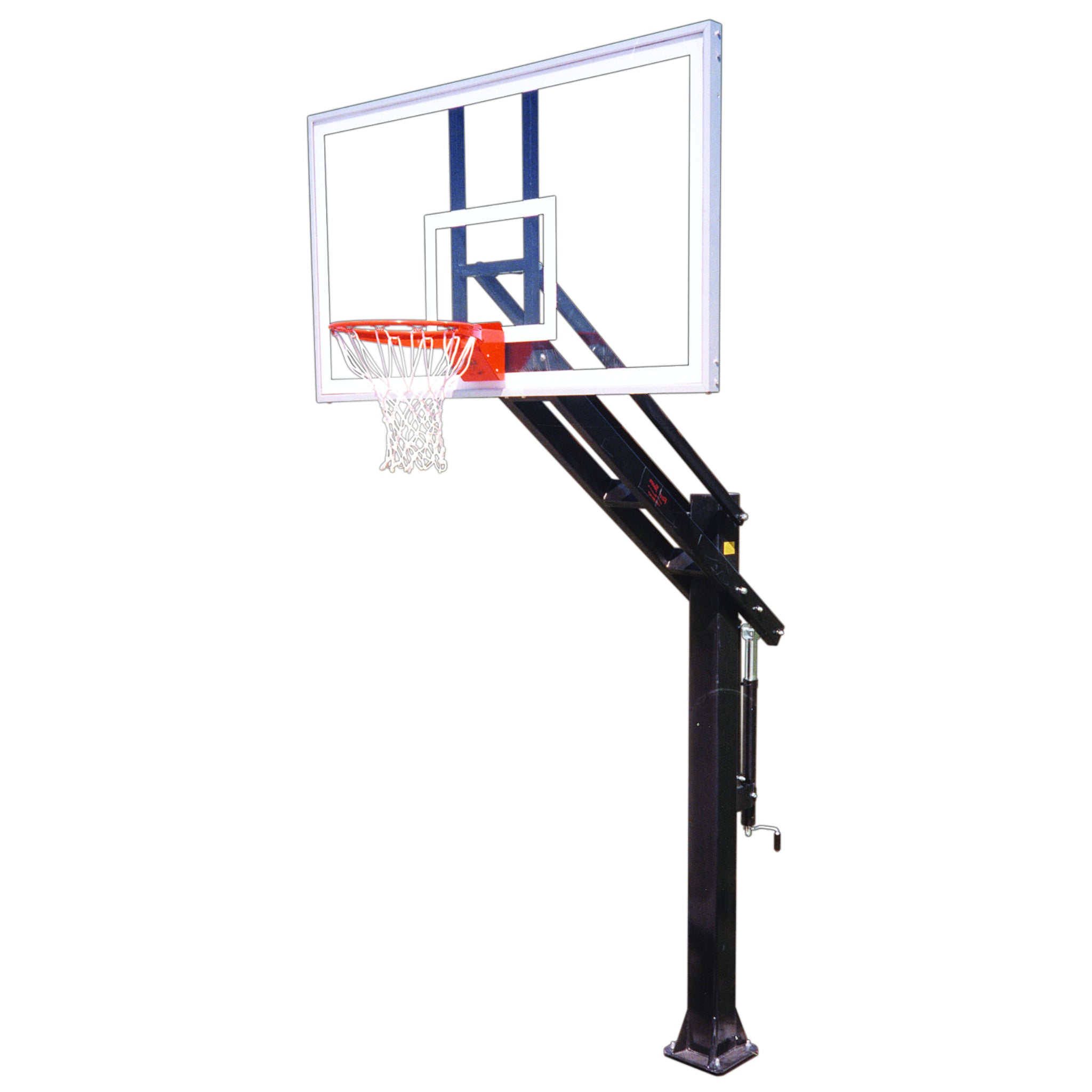 Titan™ Adjustable 72" Bolt Down Basketball Hoop Goal by First Team 